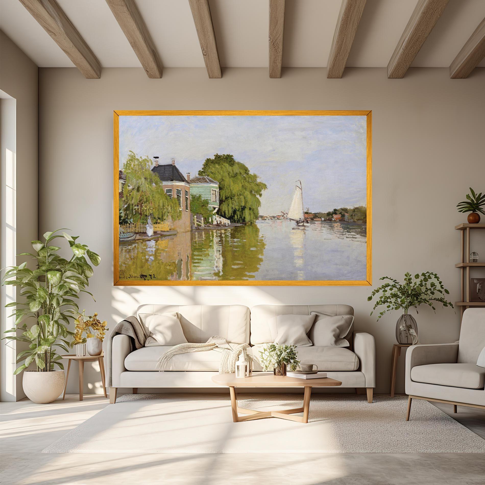 Vászonkép Houses On The Achterzaan mockup 6