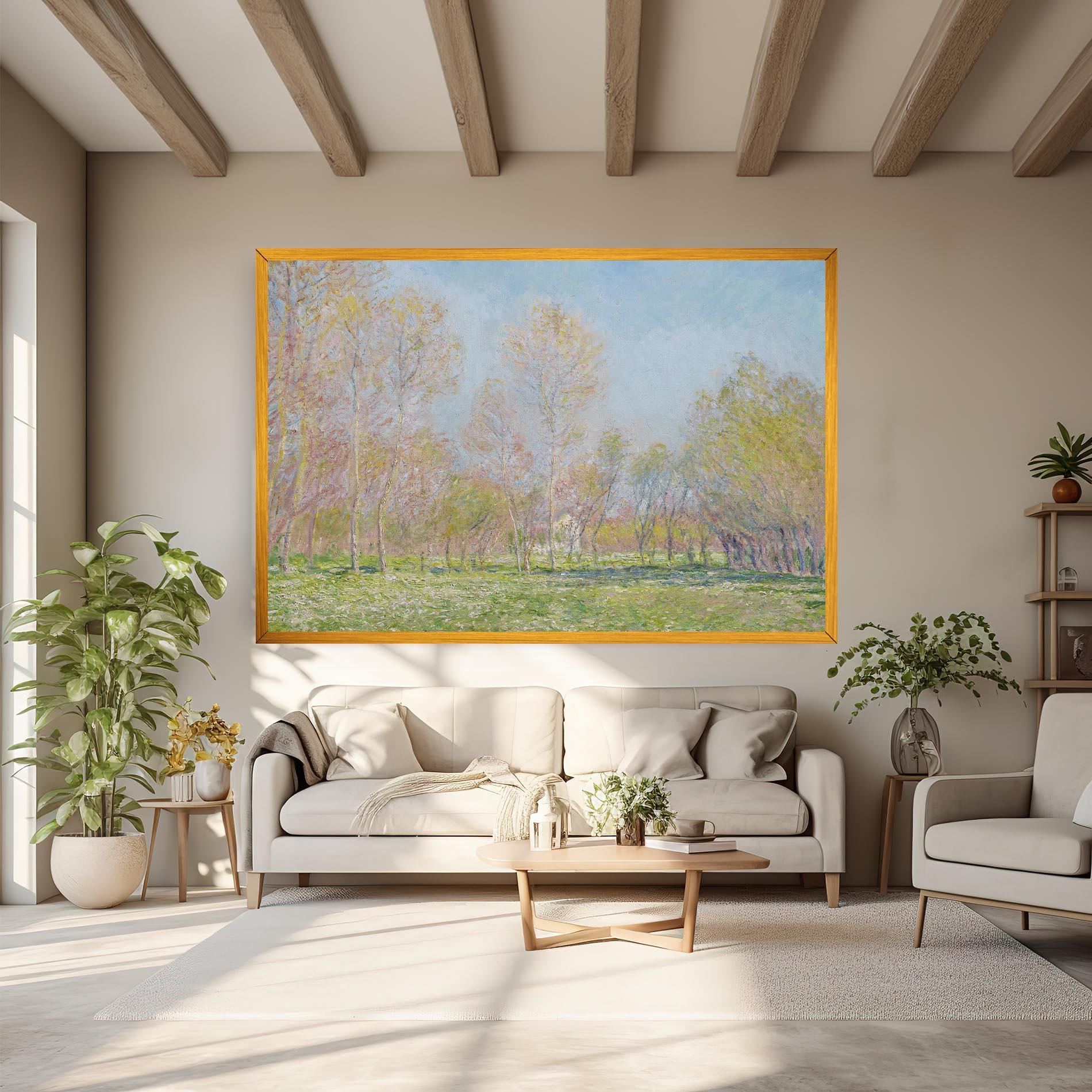 Vászonkép Spring In Giverny mockup 6