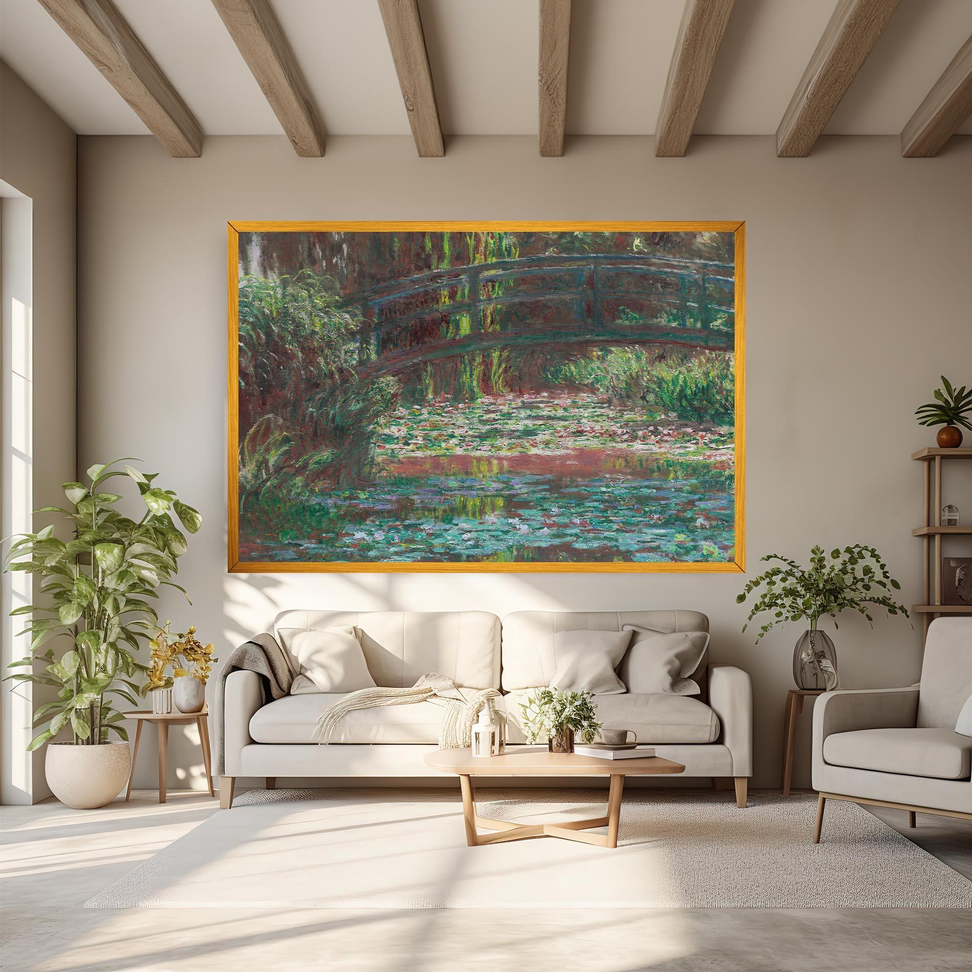 Vászonkép Water Lily Pond mockup 6