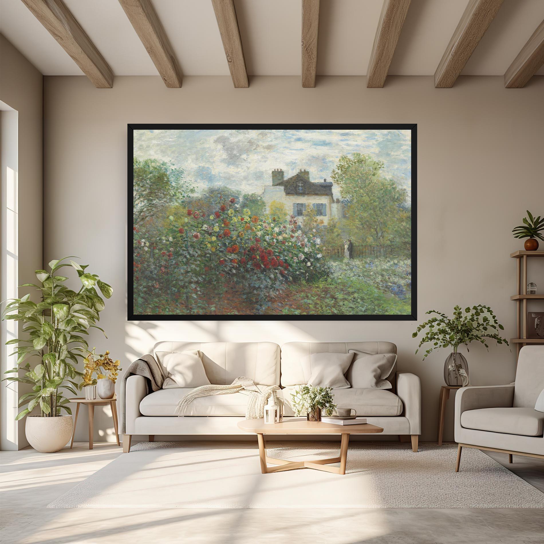 Vászonkép Garden In Argenteuilt mockup 6