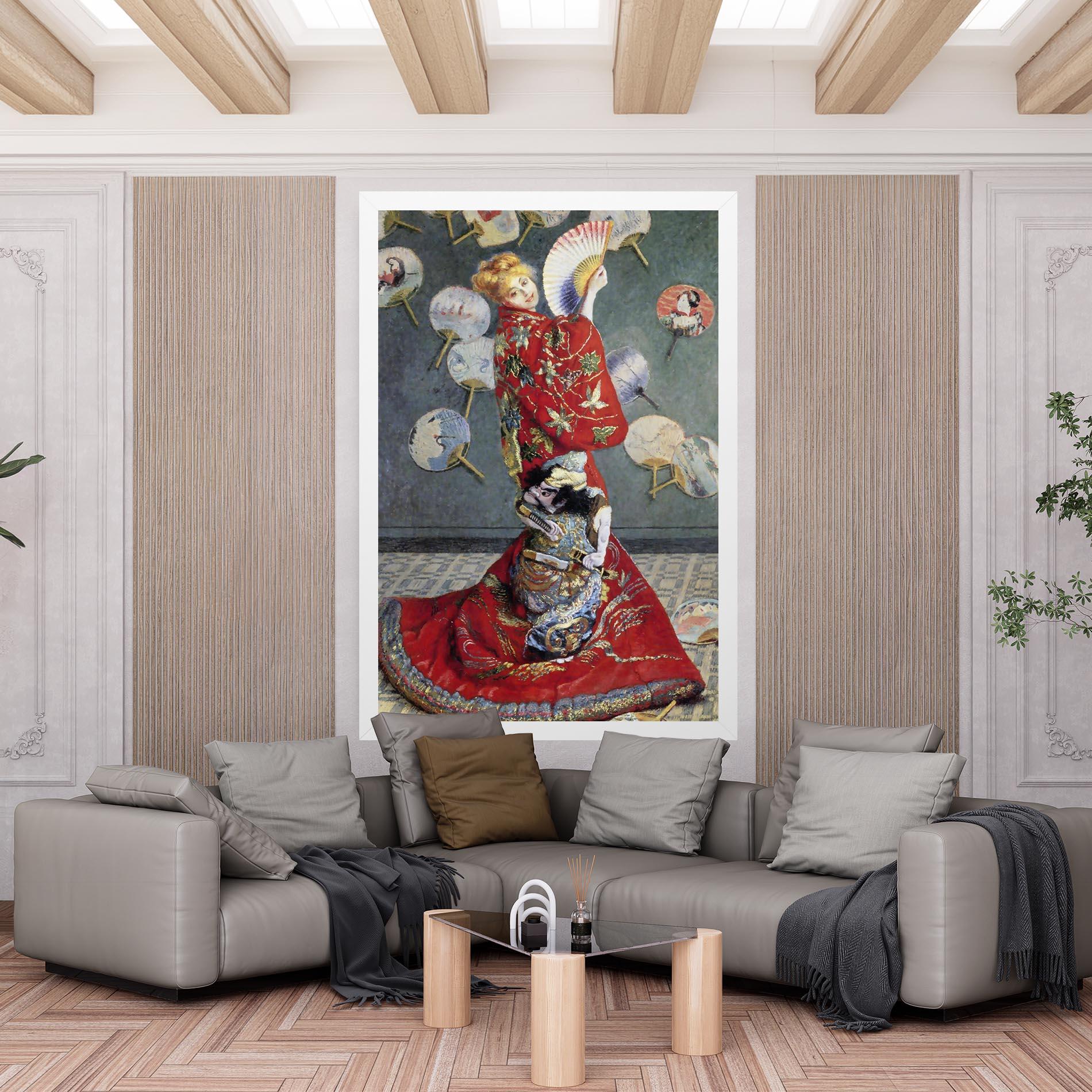 Vászonkép Camille Monet In Japanese Costume mockup 6