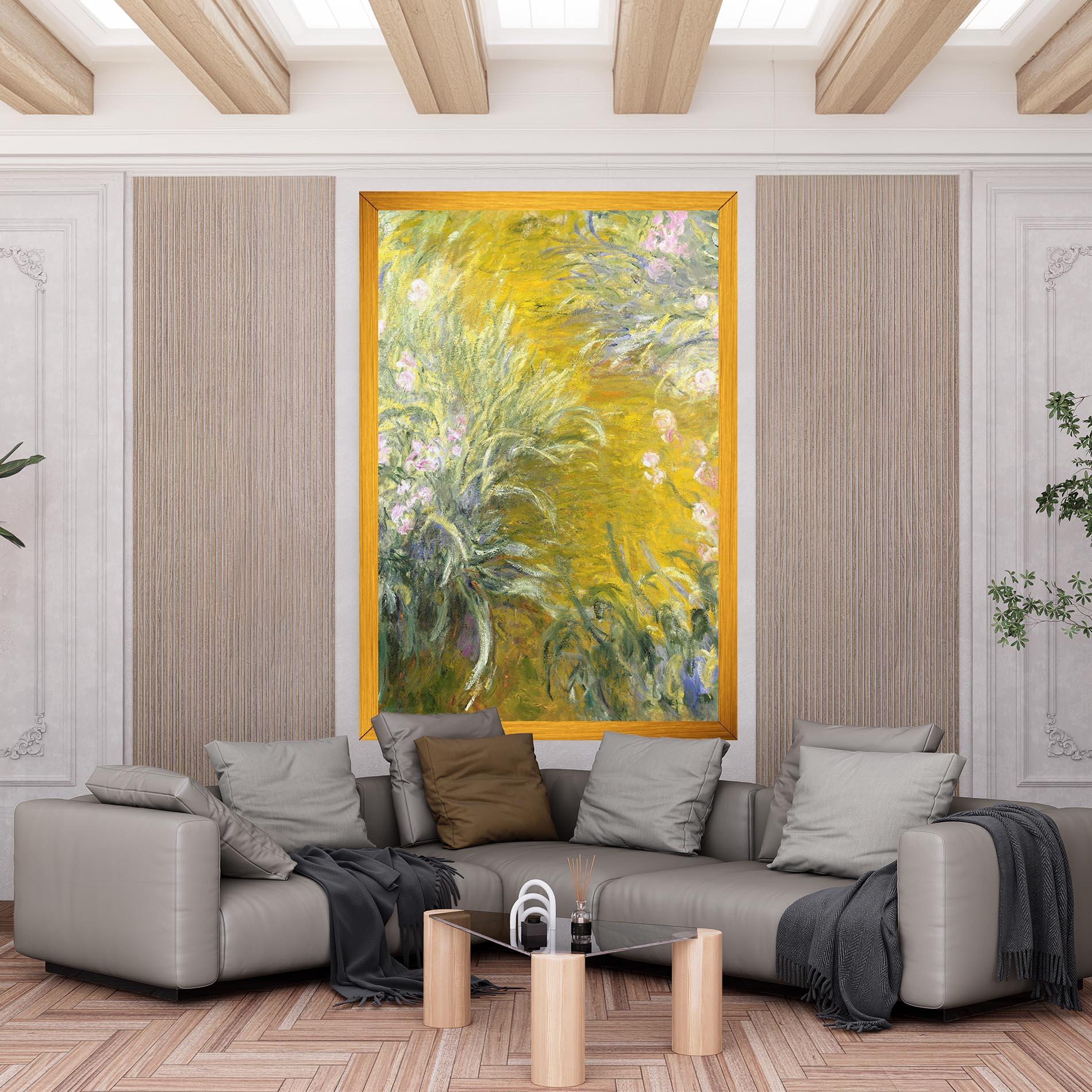 Vászonkép Path Through The Irises mockup 6