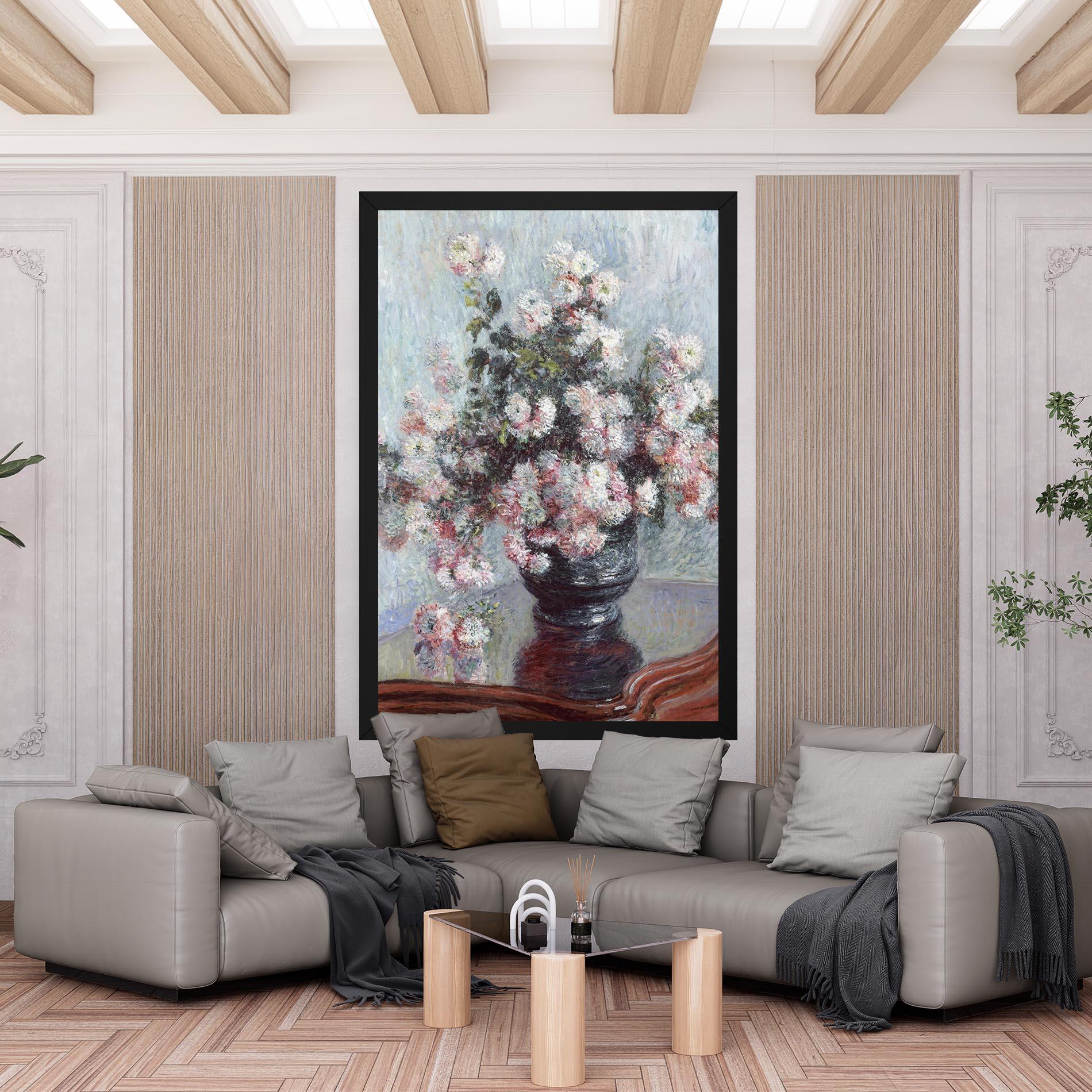 Vászonkép Chrysanthemums mockup 6