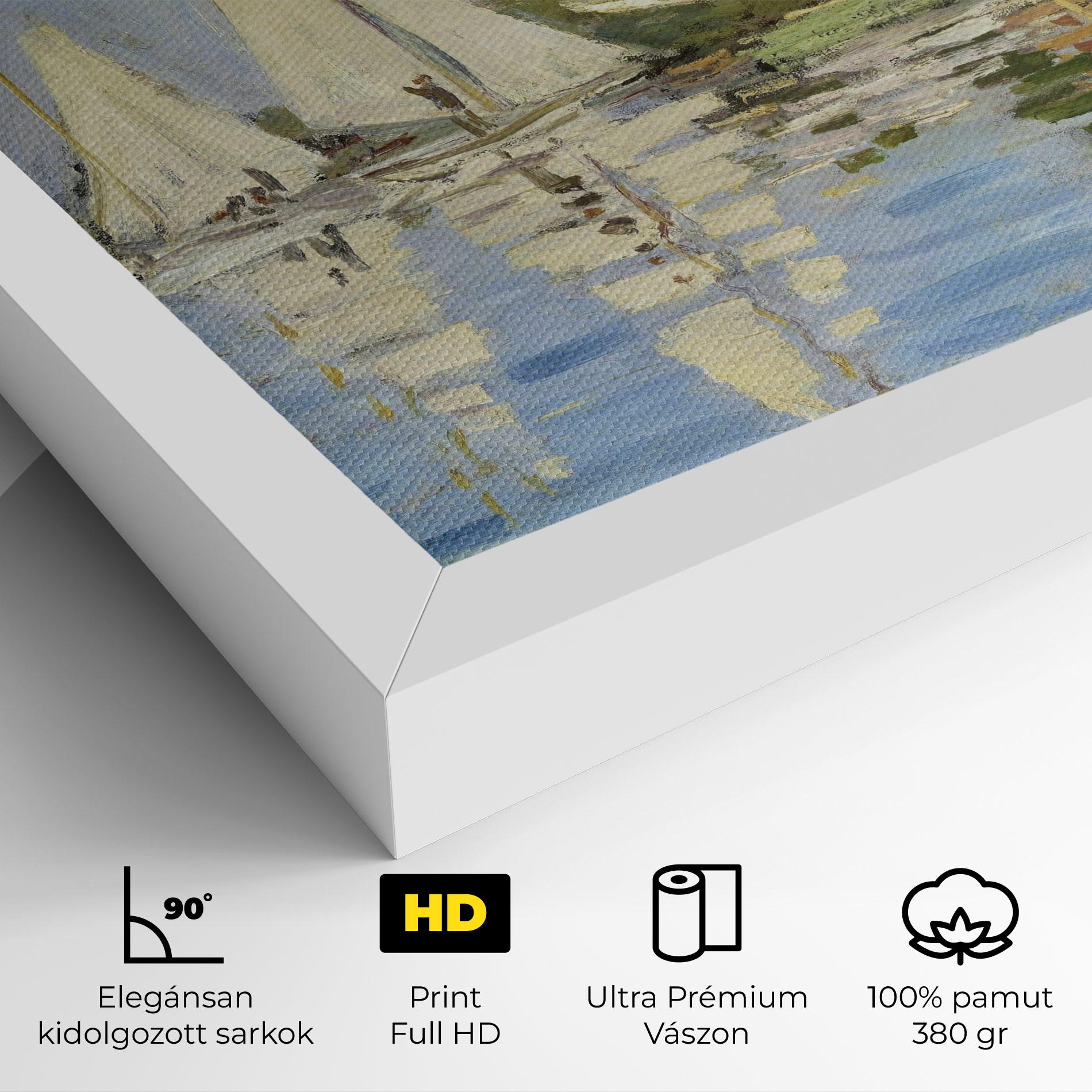 Vászonkép Regattas At Argenteuil mockup 4