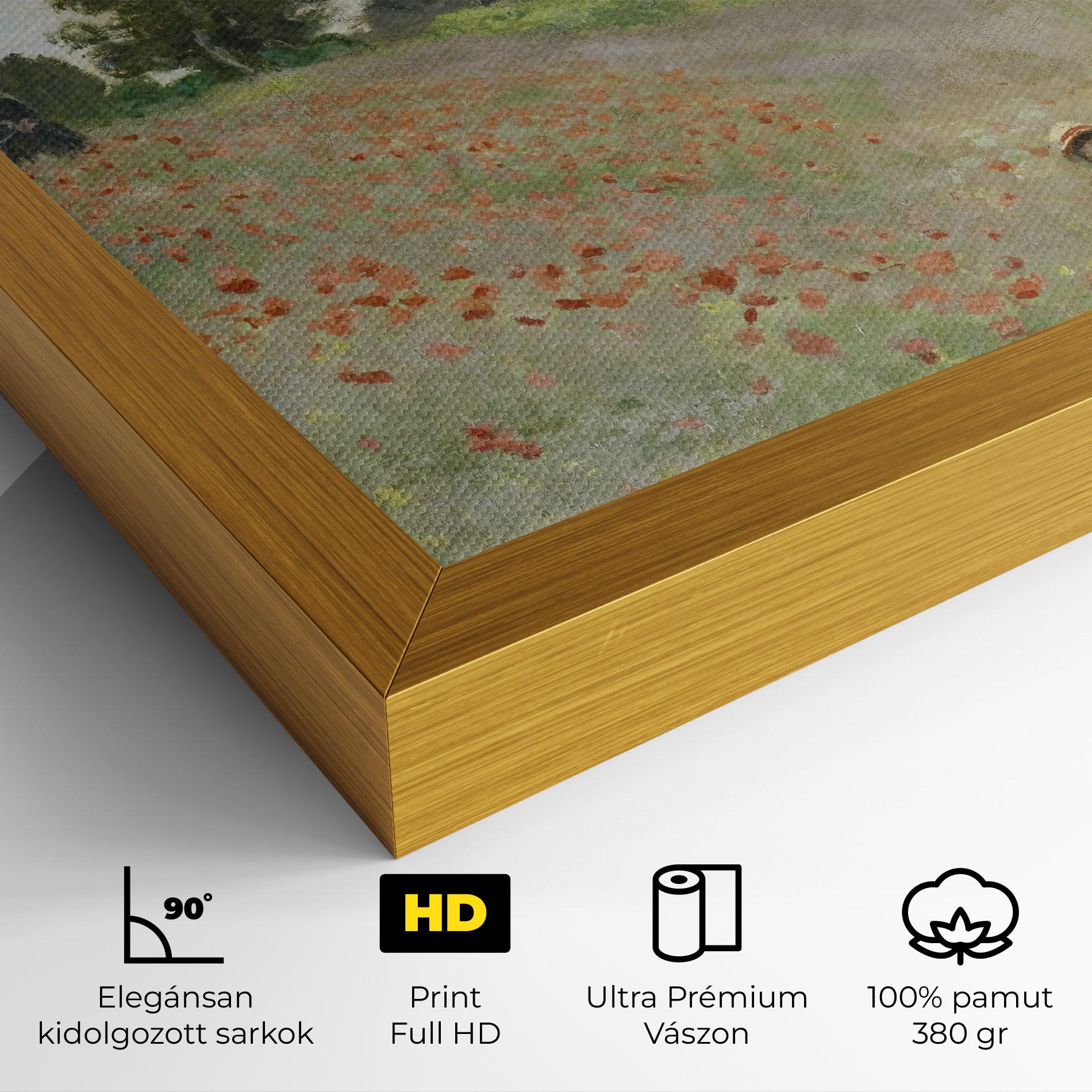 Vászonkép Poppy Field Near Argenteuil mockup 4