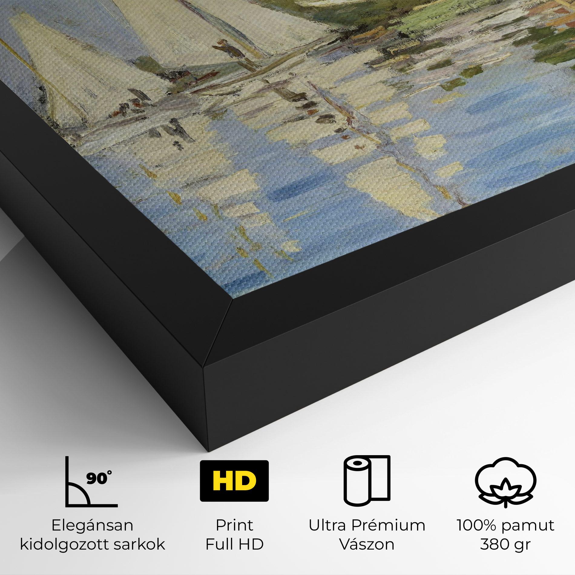 Vászonkép Regattas At Argenteuil mockup 4