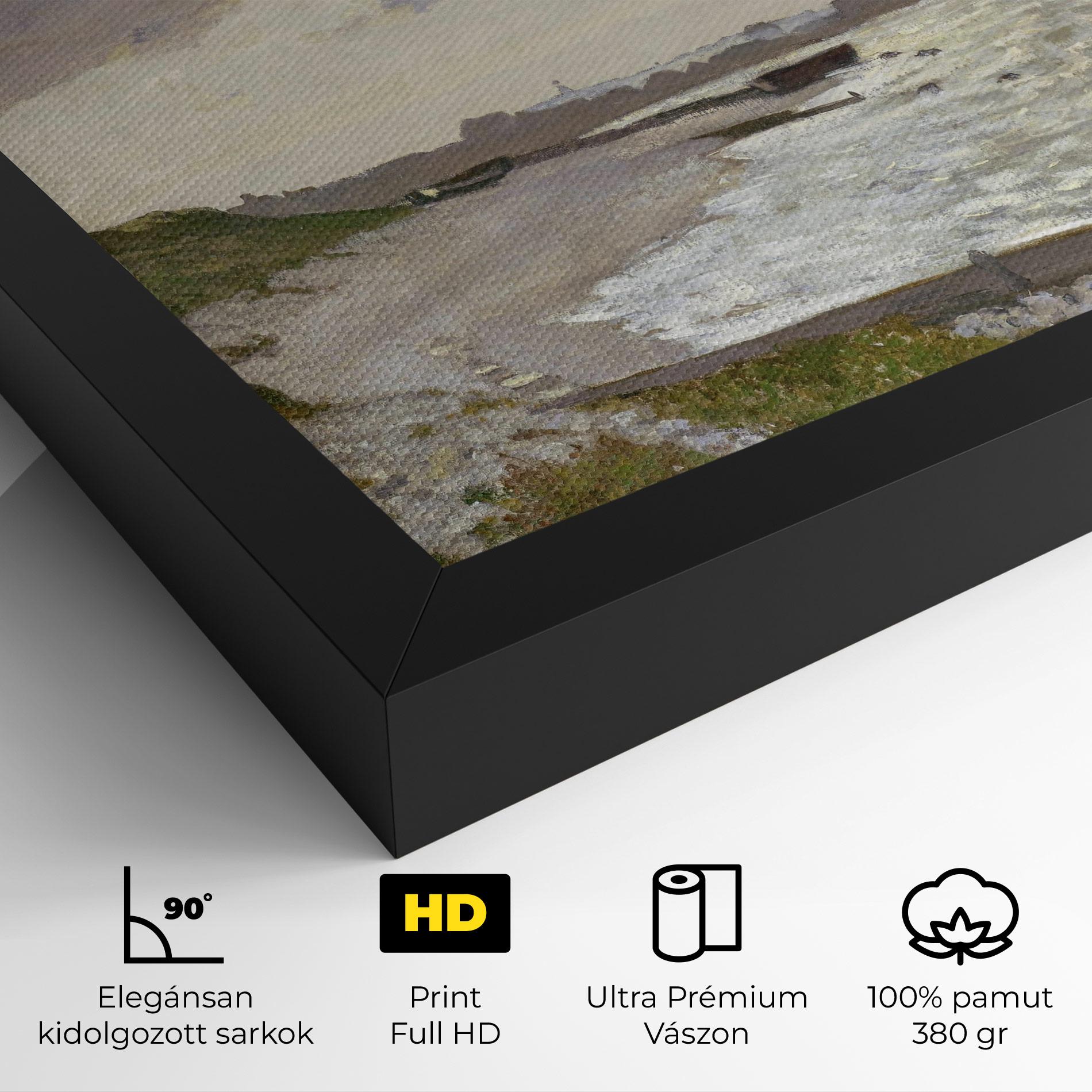 Vászonkép Seashore At Sainte Adresse mockup 4