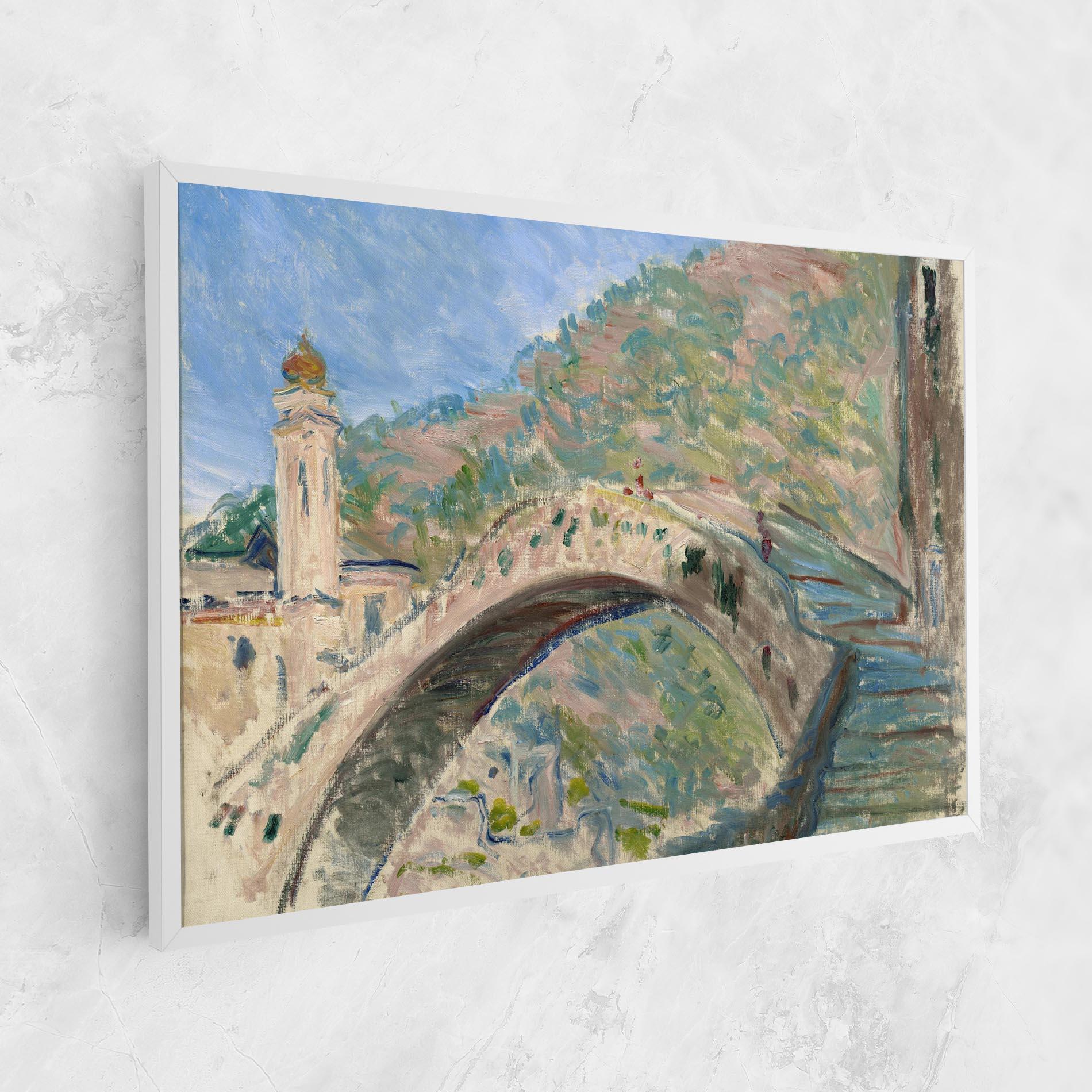 Vászonkép Bridge At Dolceacqua mockup 1