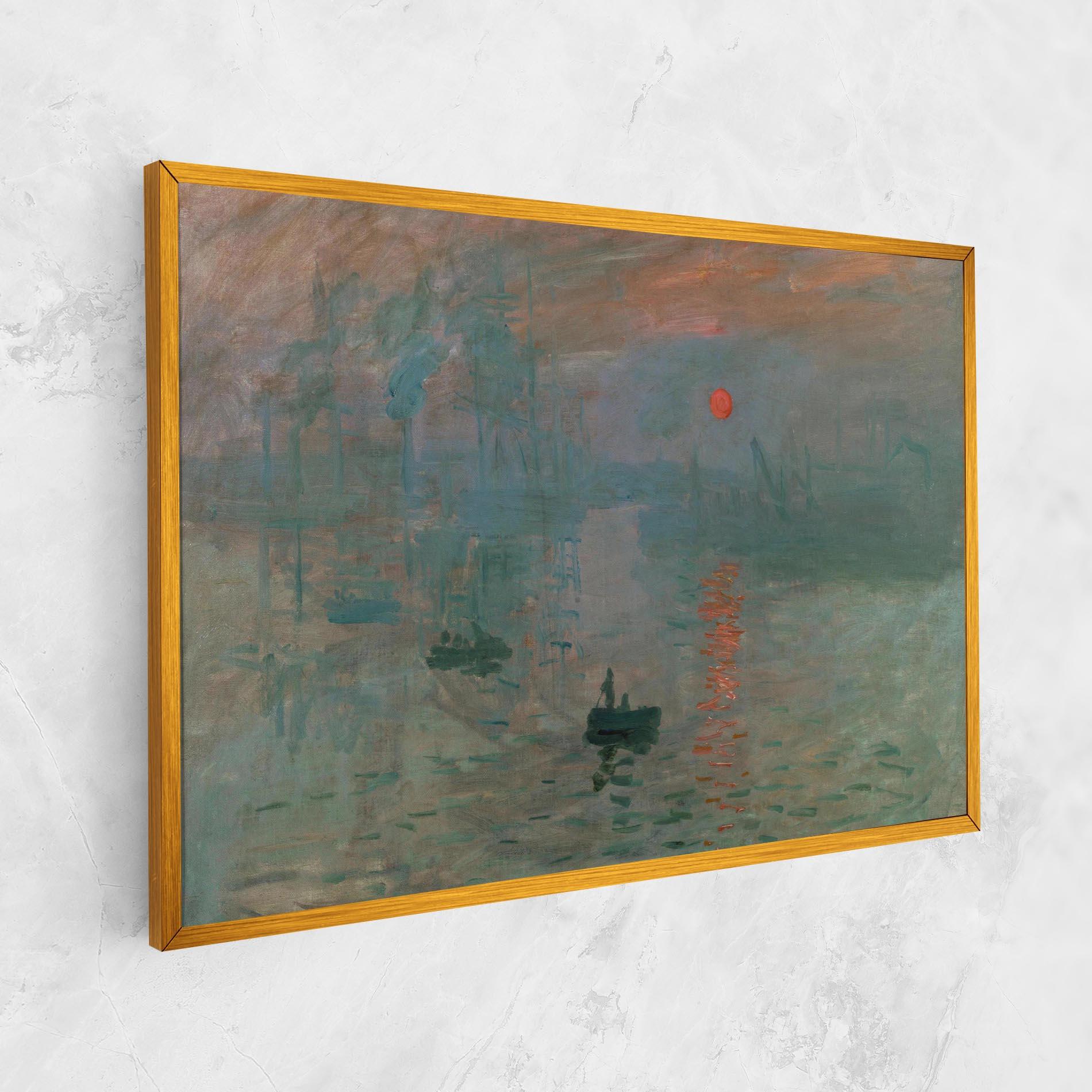 Vászonkép Monet Sunrise mockup 1