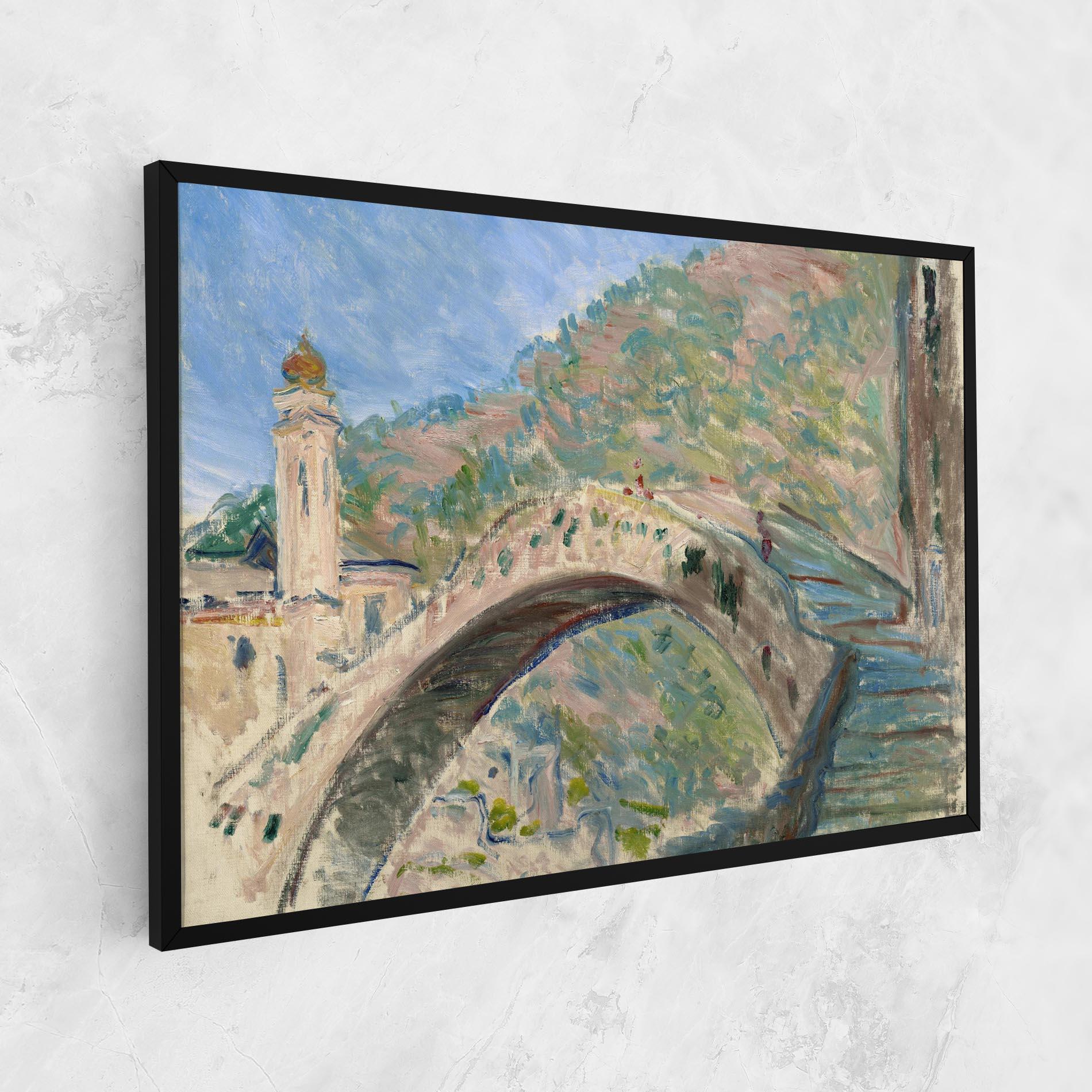 Vászonkép Bridge At Dolceacqua mockup 1