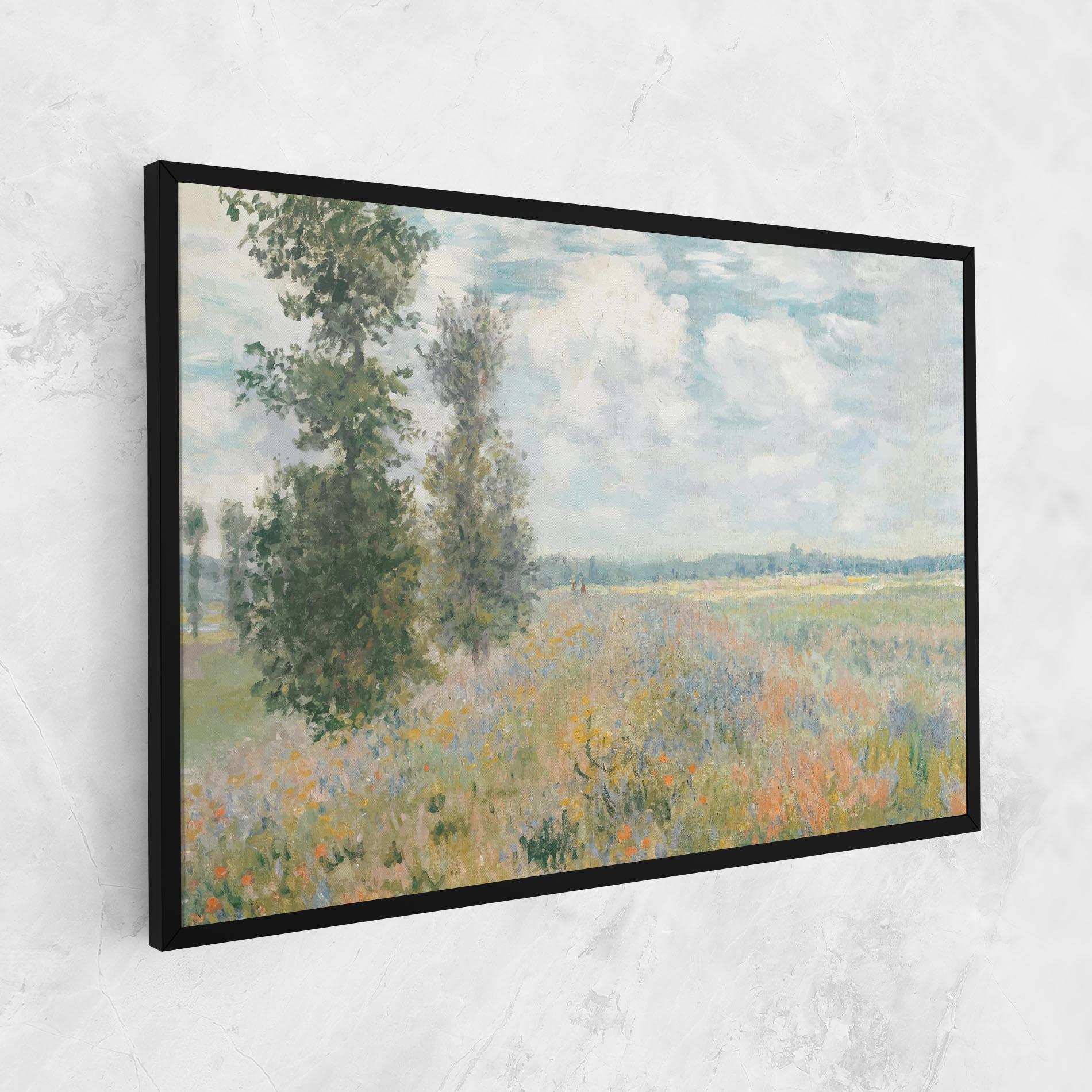 Vászonkép Monet's Landscape Background mockup 1