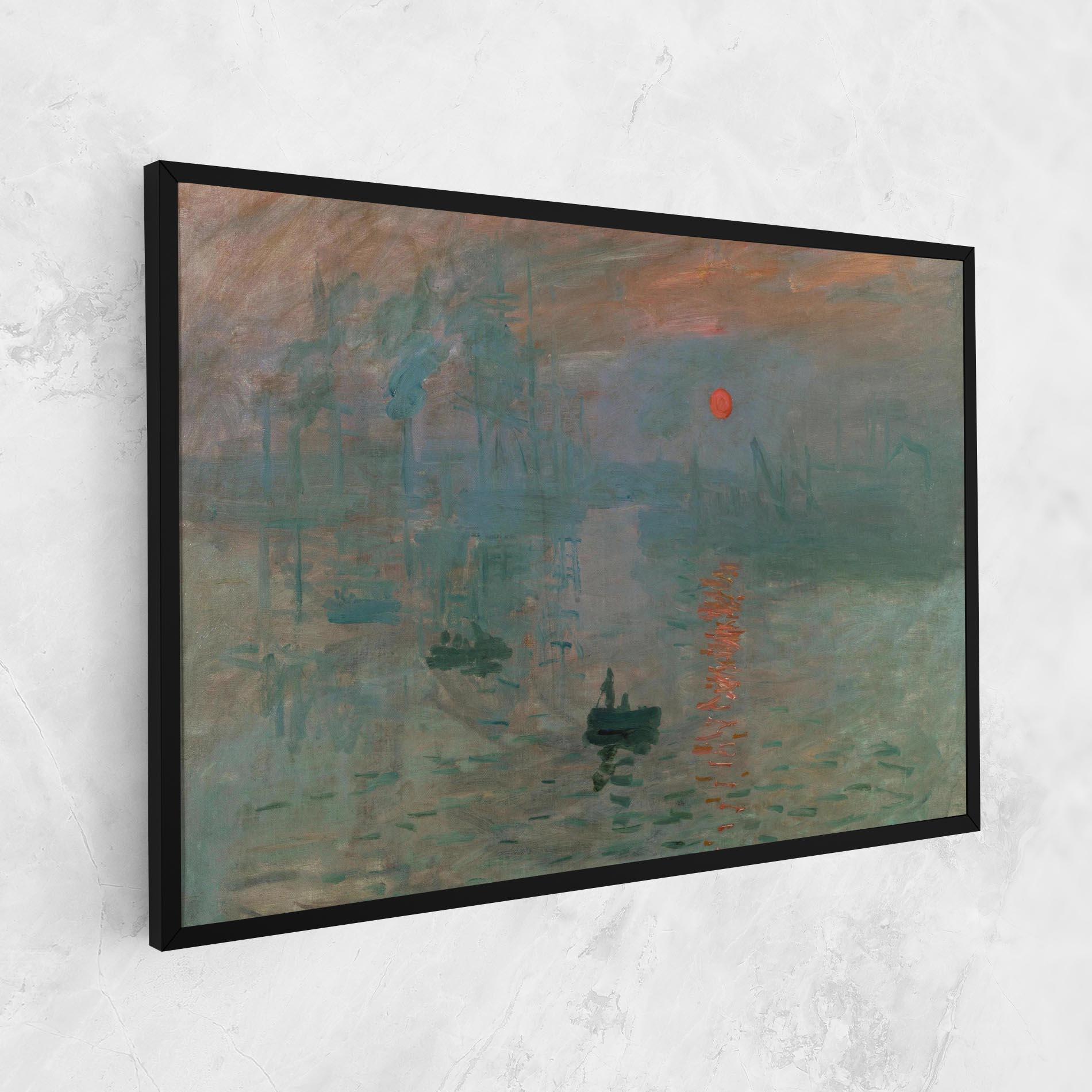 Vászonkép Monet Sunrise mockup 1
