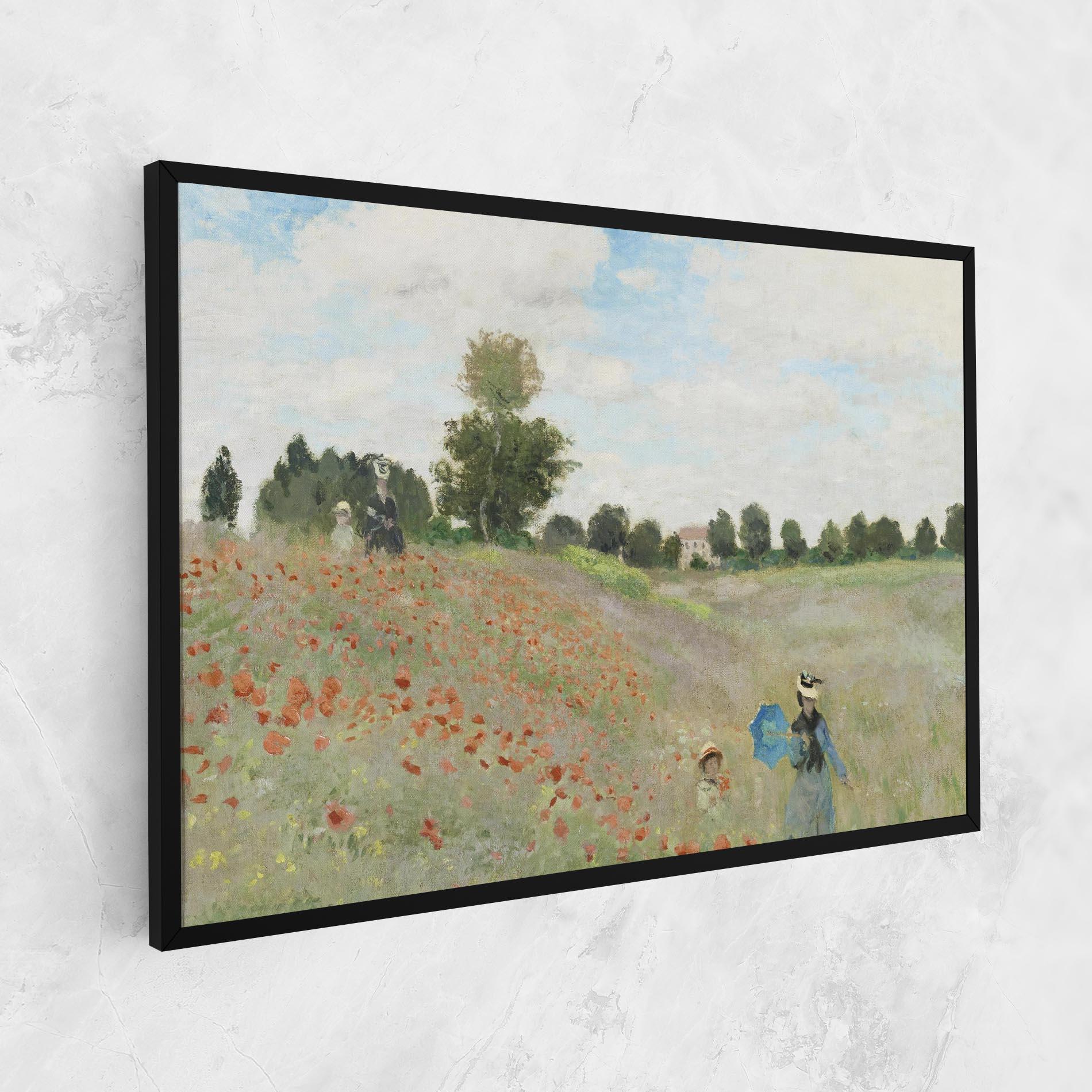 Vászonkép Poppy Field Near Argenteuil mockup 1
