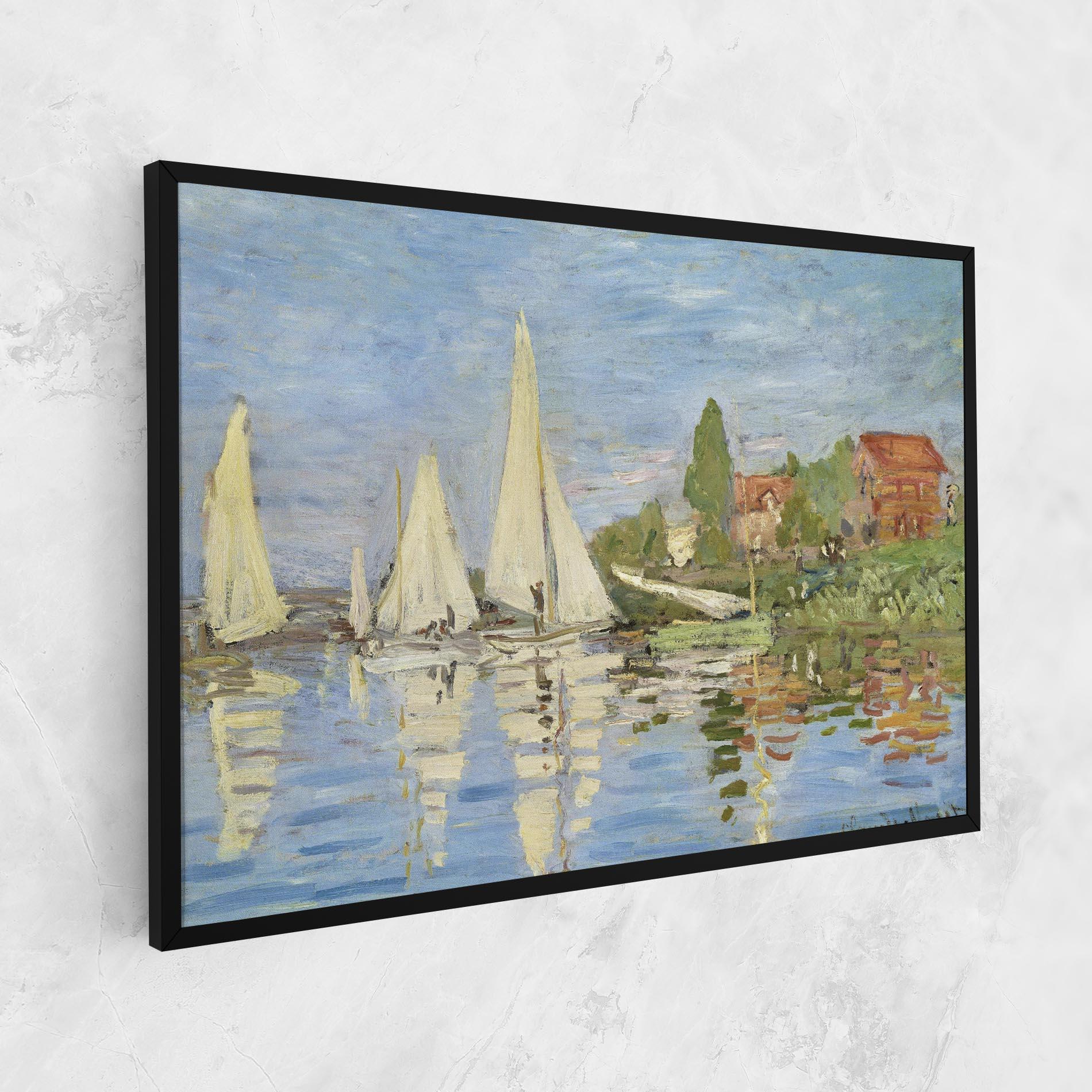 Vászonkép Regattas At Argenteuil mockup 1