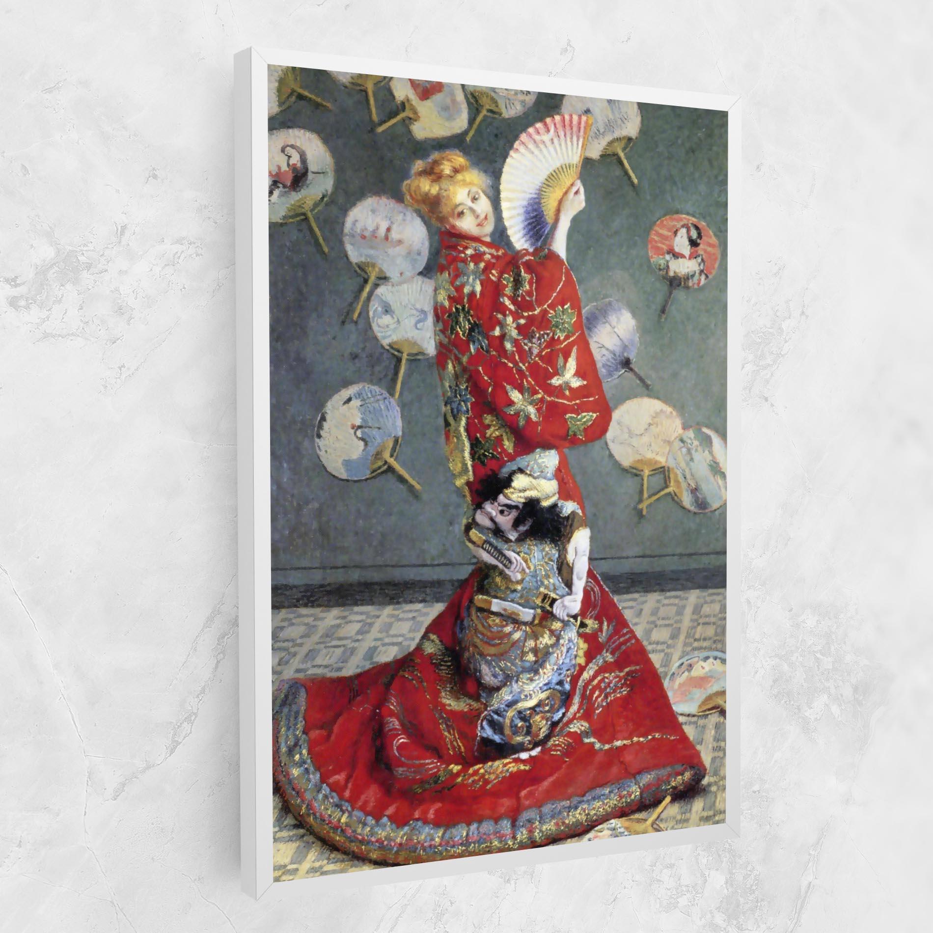 Vászonkép Camille Monet In Japanese Costume mockup 1