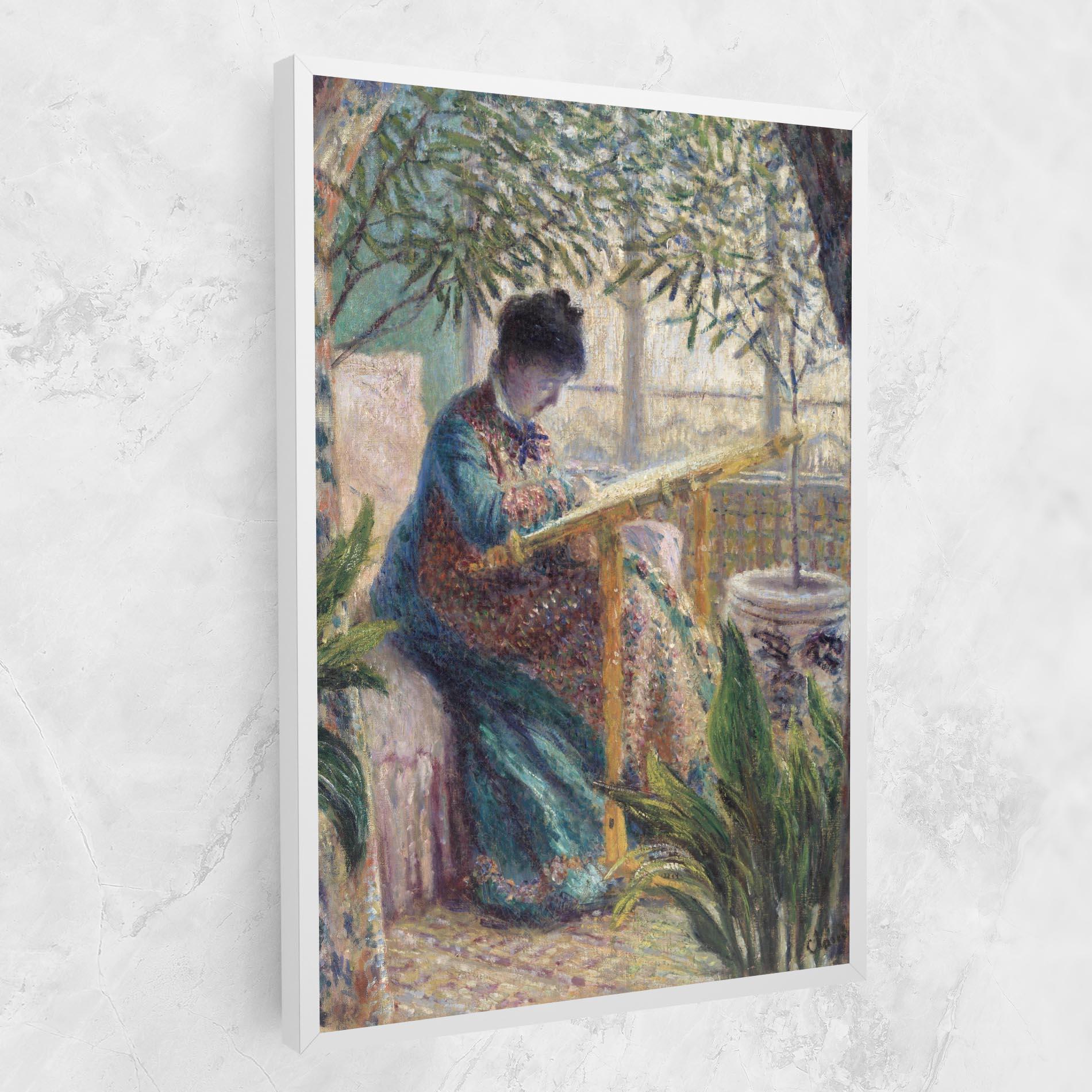 Vászonkép Monet Embroidering mockup 1