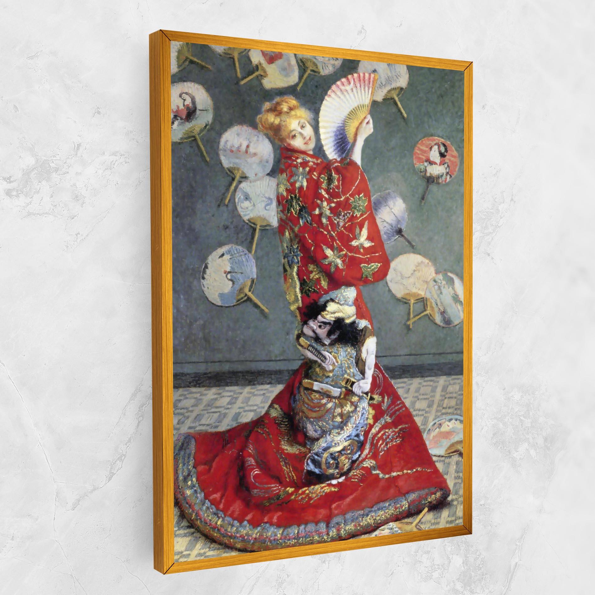 Vászonkép Camille Monet In Japanese Costume mockup 1