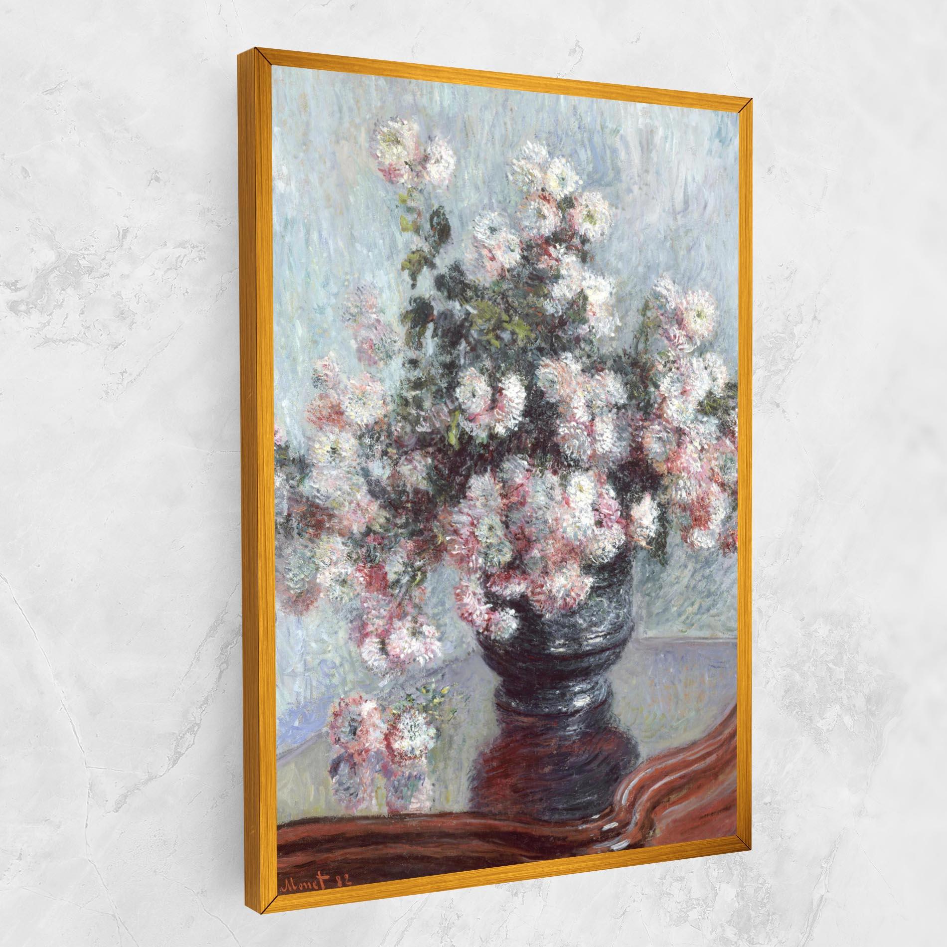 Vászonkép Chrysanthemums mockup 1