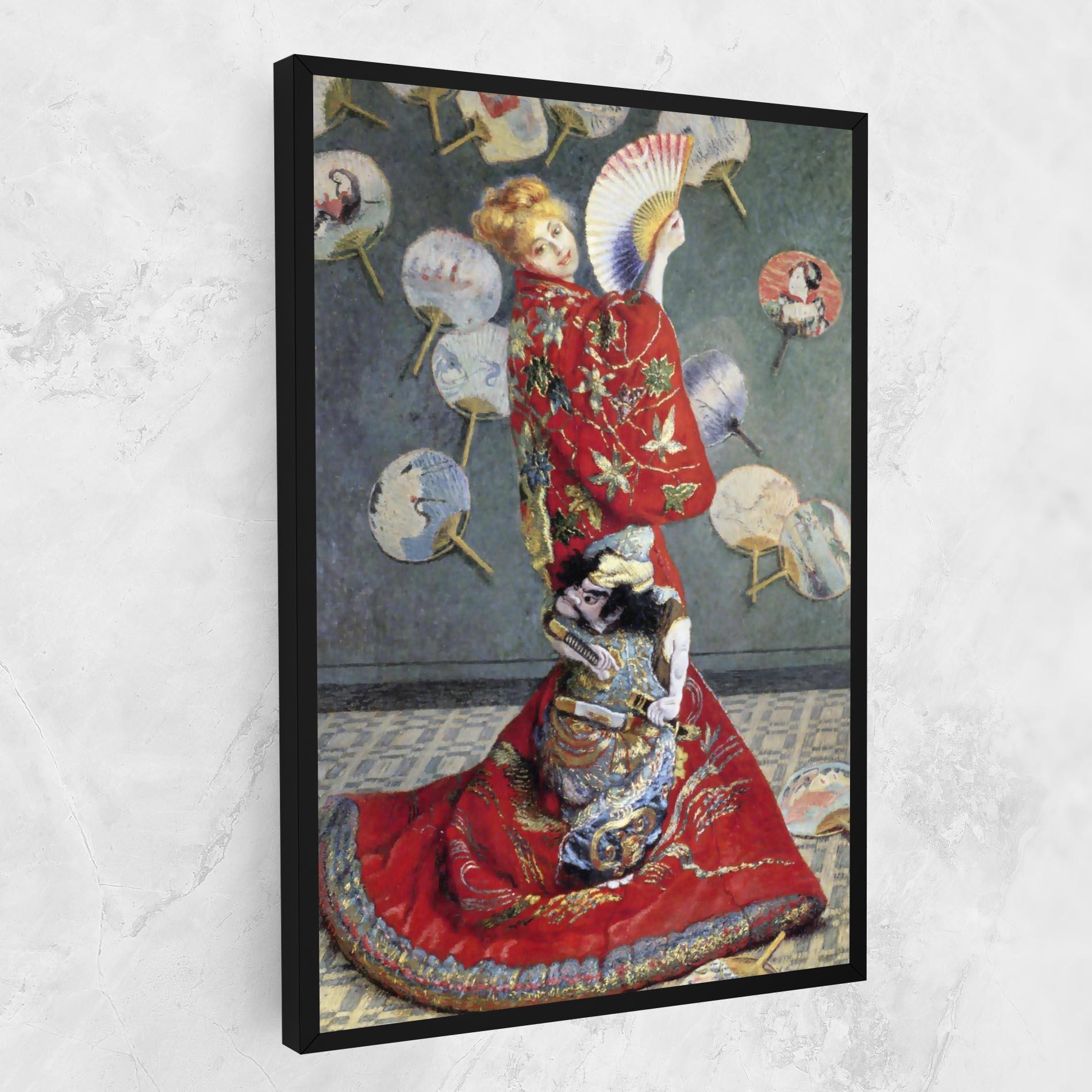 Vászonkép Camille Monet In Japanese Costume mockup 1