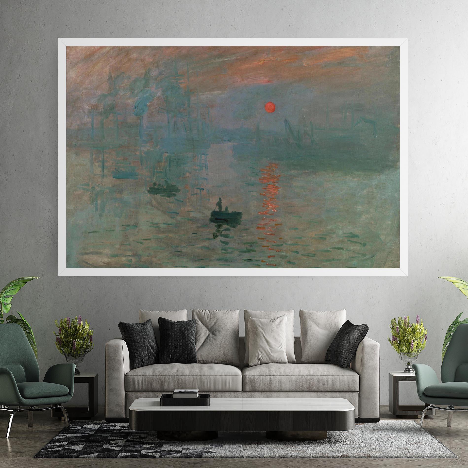 Vászonkép Monet Sunrise mockup 7