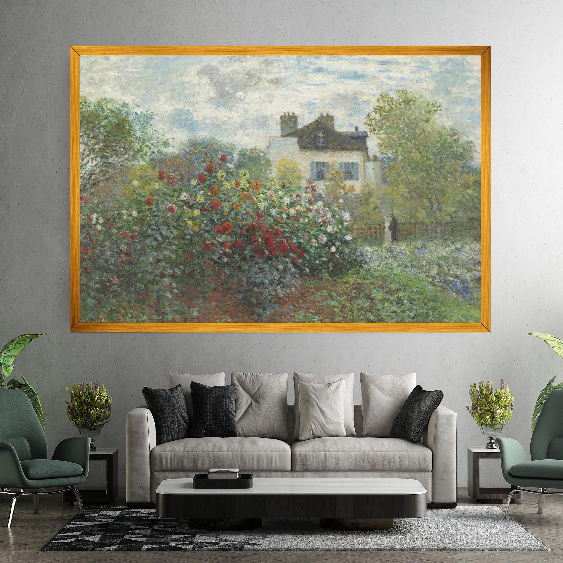 Vászonkép Garden In Argenteuilt mockup 7