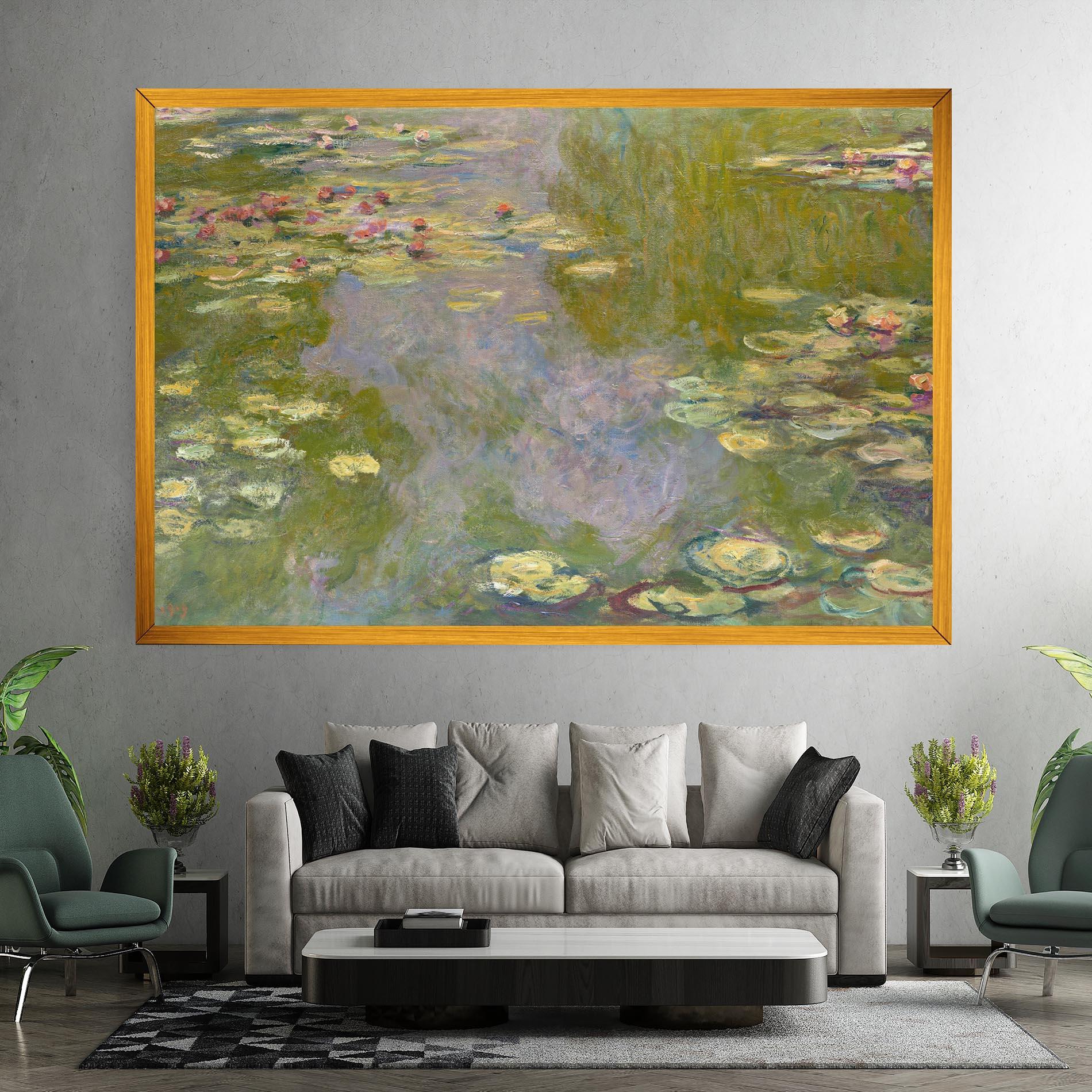 Vászonkép Water Lilies Monet mockup 7