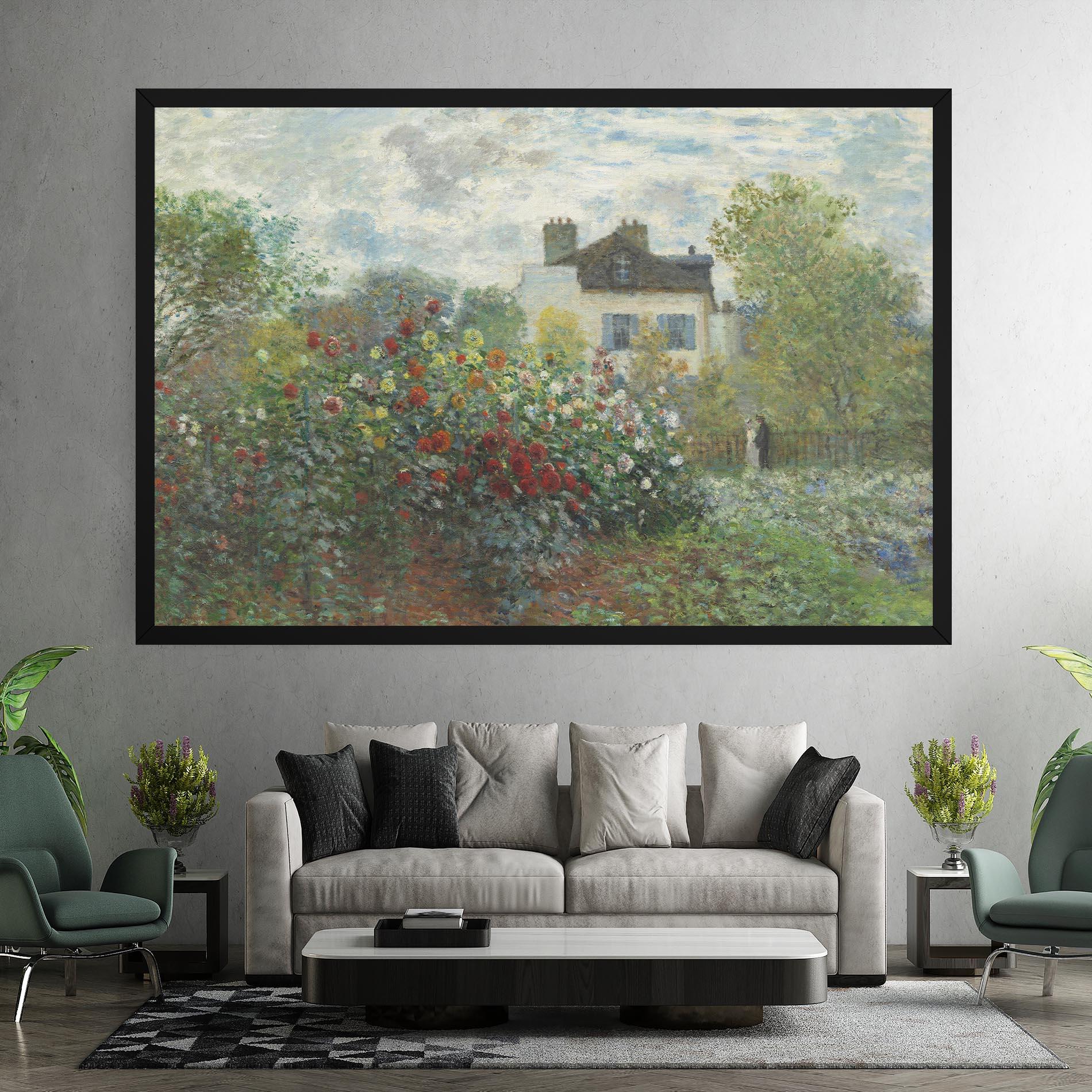 Vászonkép Garden In Argenteuilt mockup 7