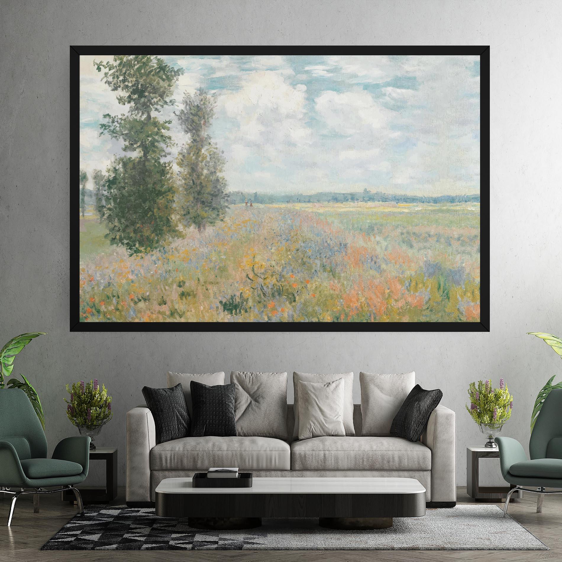 Vászonkép Monet's Landscape Background mockup 7
