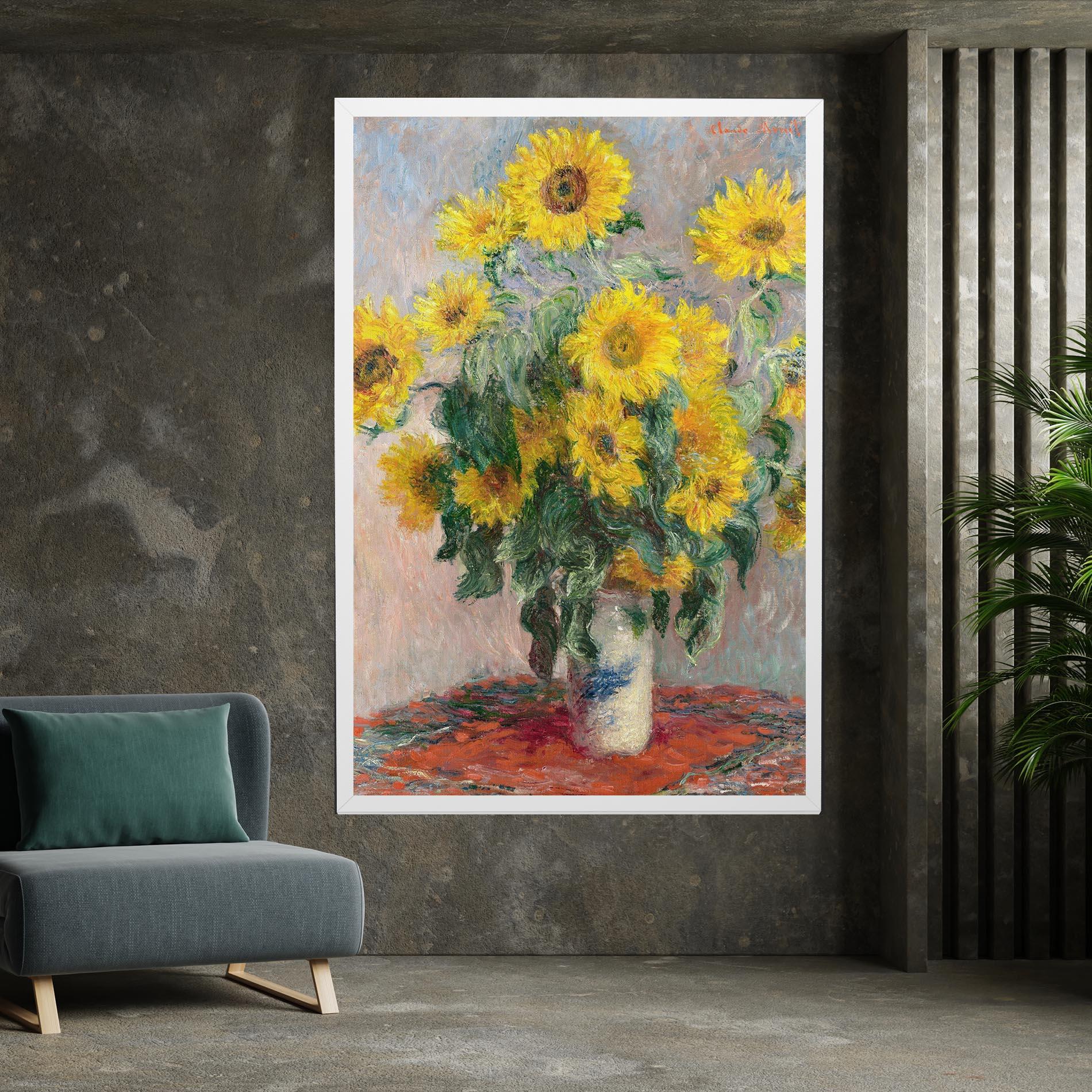 Vászonkép Bouquet Of Sunflowers 1881 mockup 7