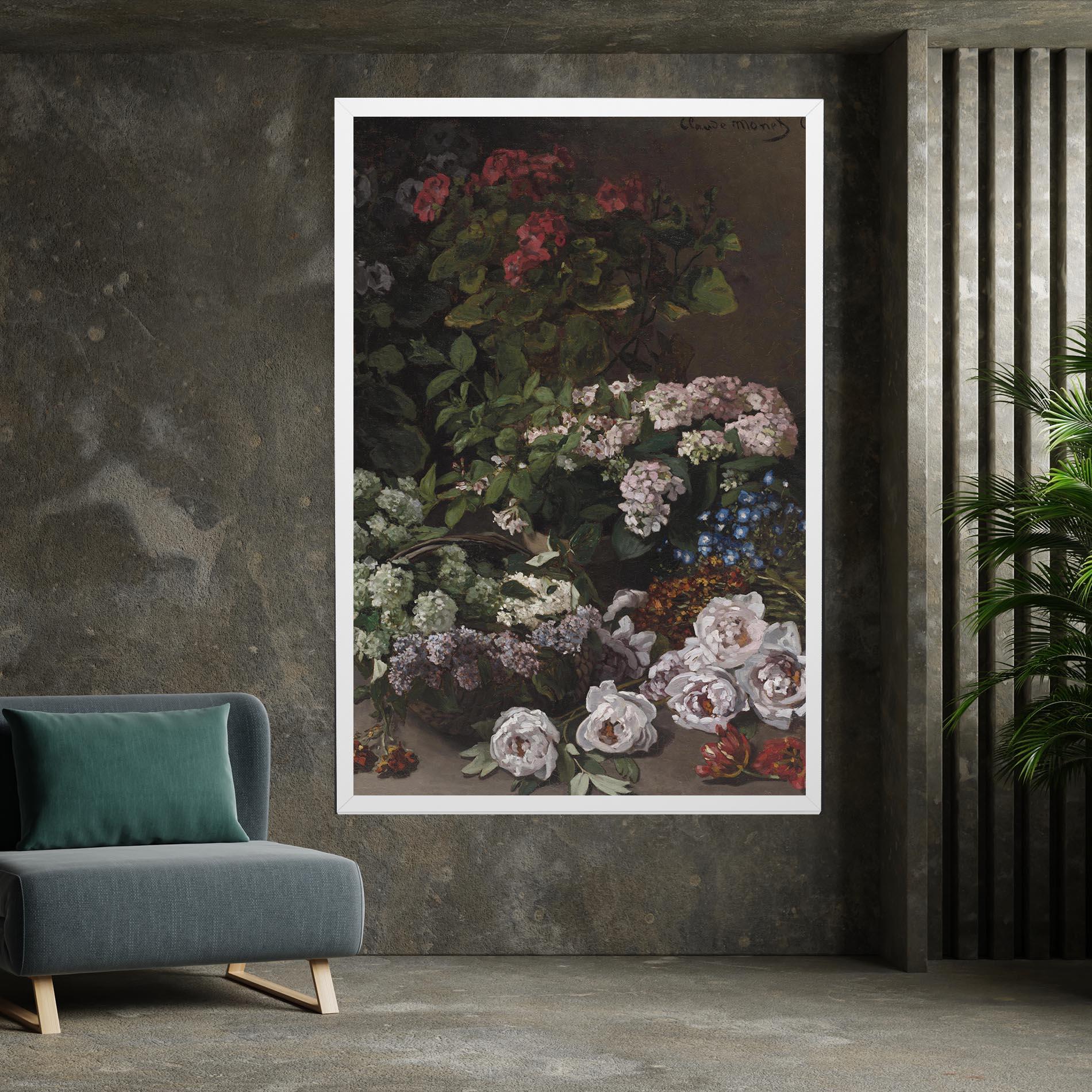 Vászonkép Spring Flowers Monet mockup 7