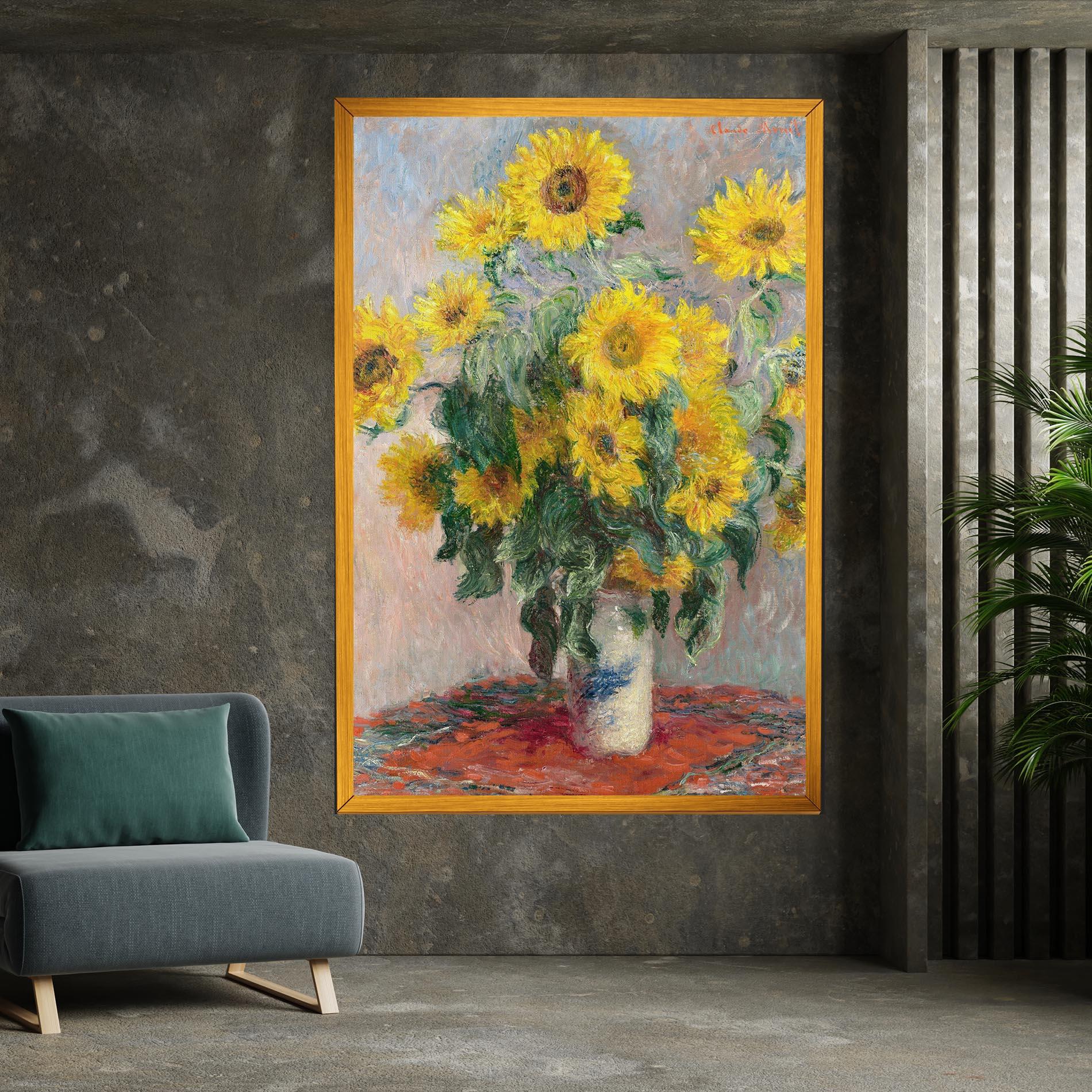 Vászonkép Bouquet Of Sunflowers 1881 mockup 7