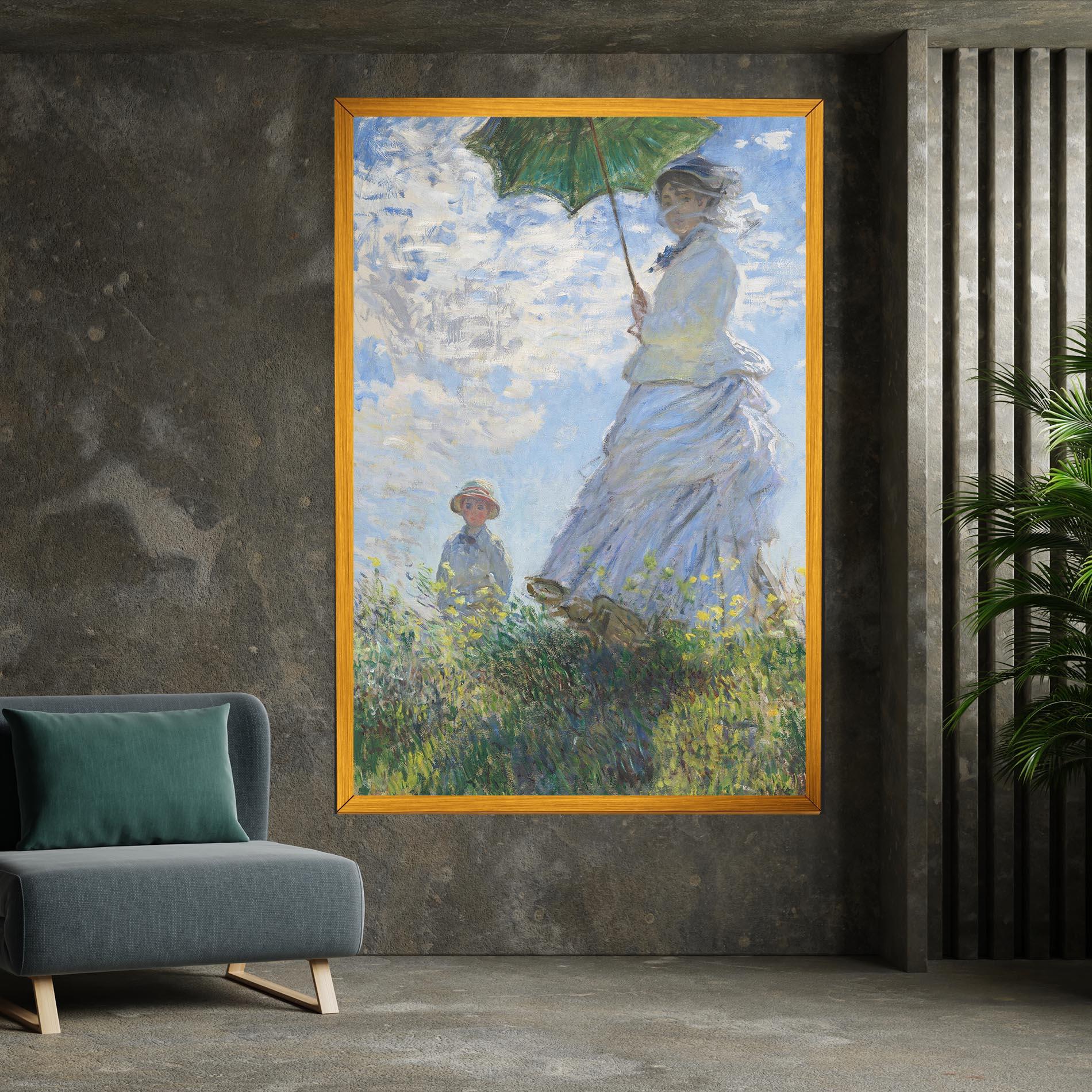 Vászonkép Parasol Painting mockup 7