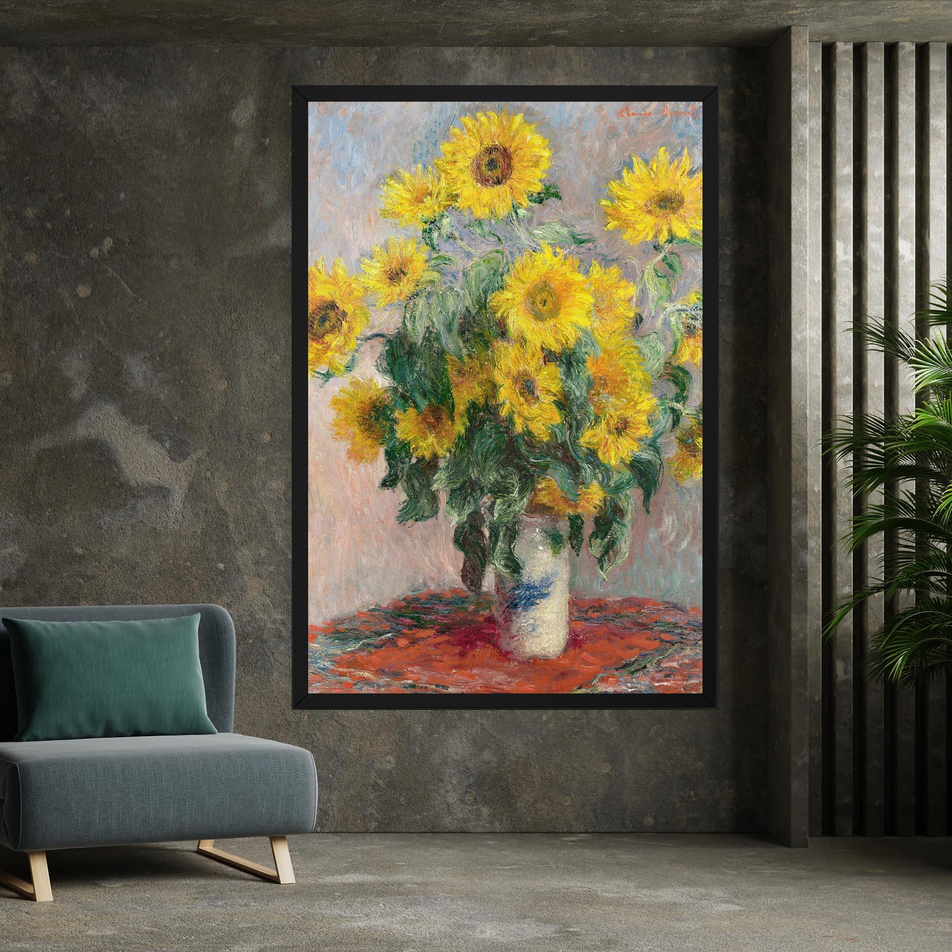Vászonkép Bouquet Of Sunflowers 1881 mockup 7