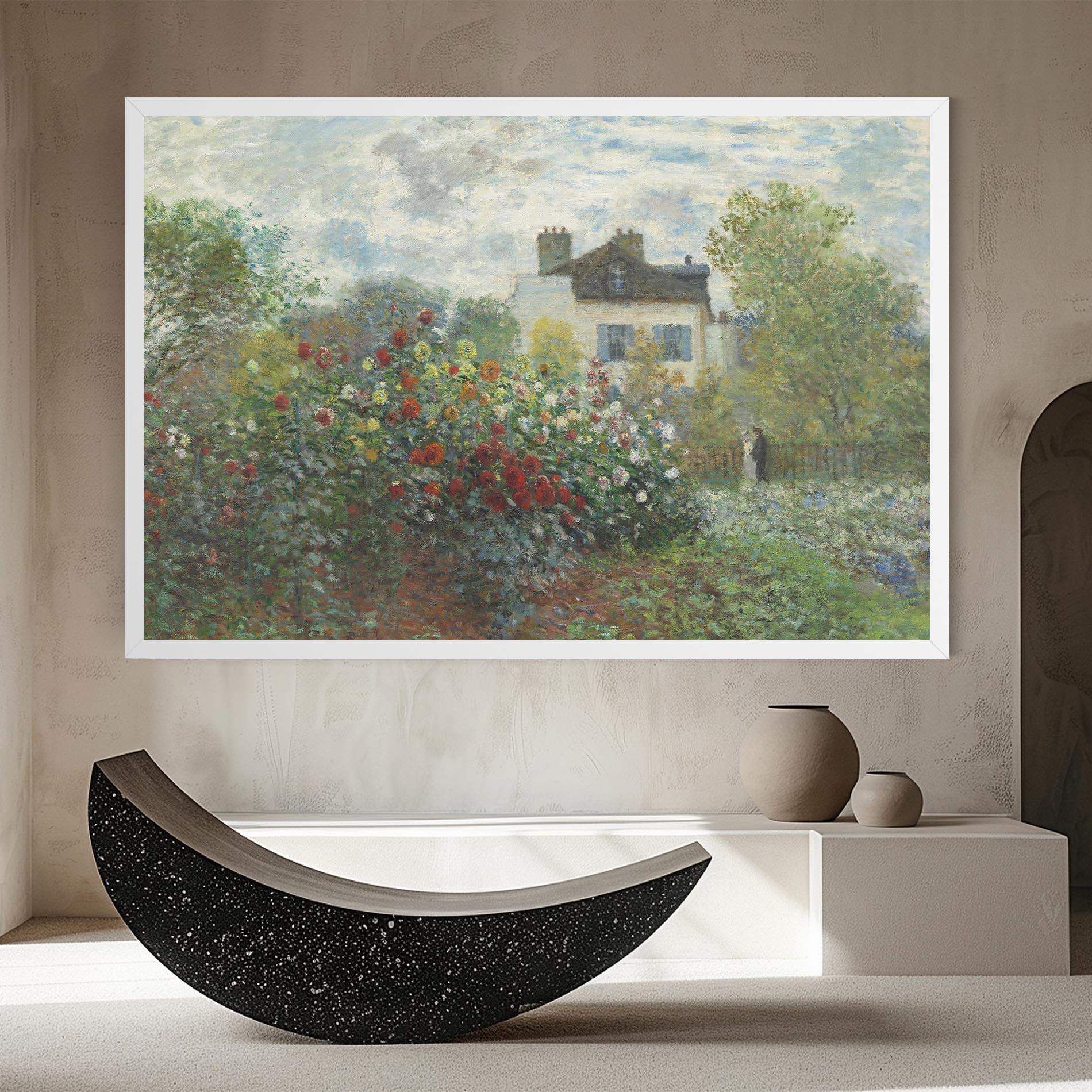 Vászonkép Garden In Argenteuilt mockup 8