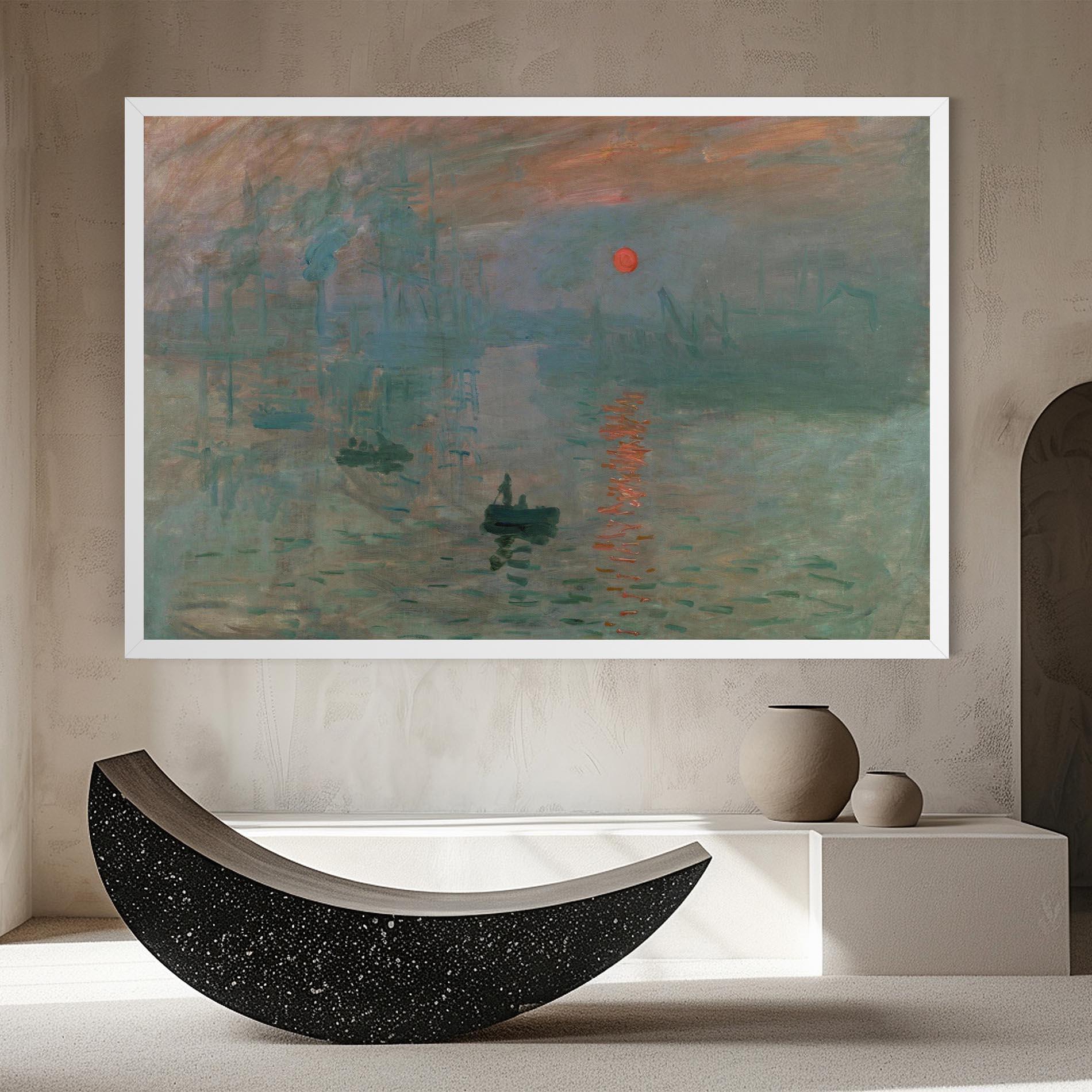 Vászonkép Monet Sunrise mockup 8