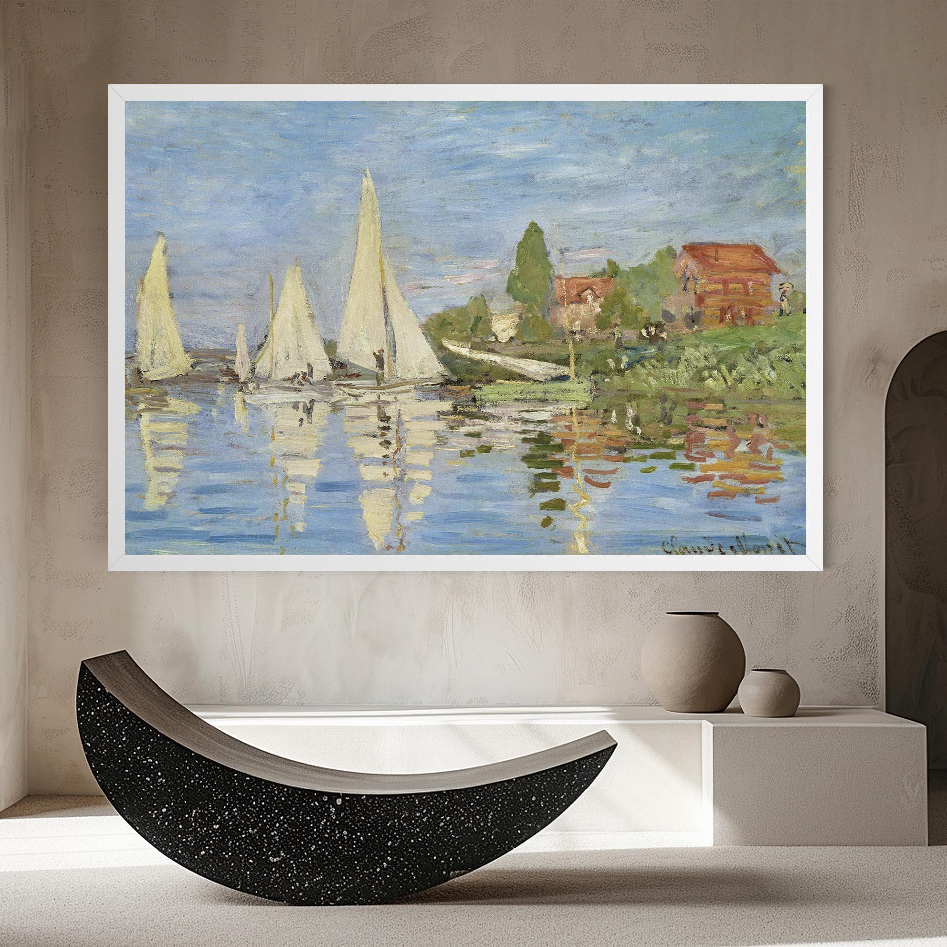 Vászonkép Regattas At Argenteuil mockup 8