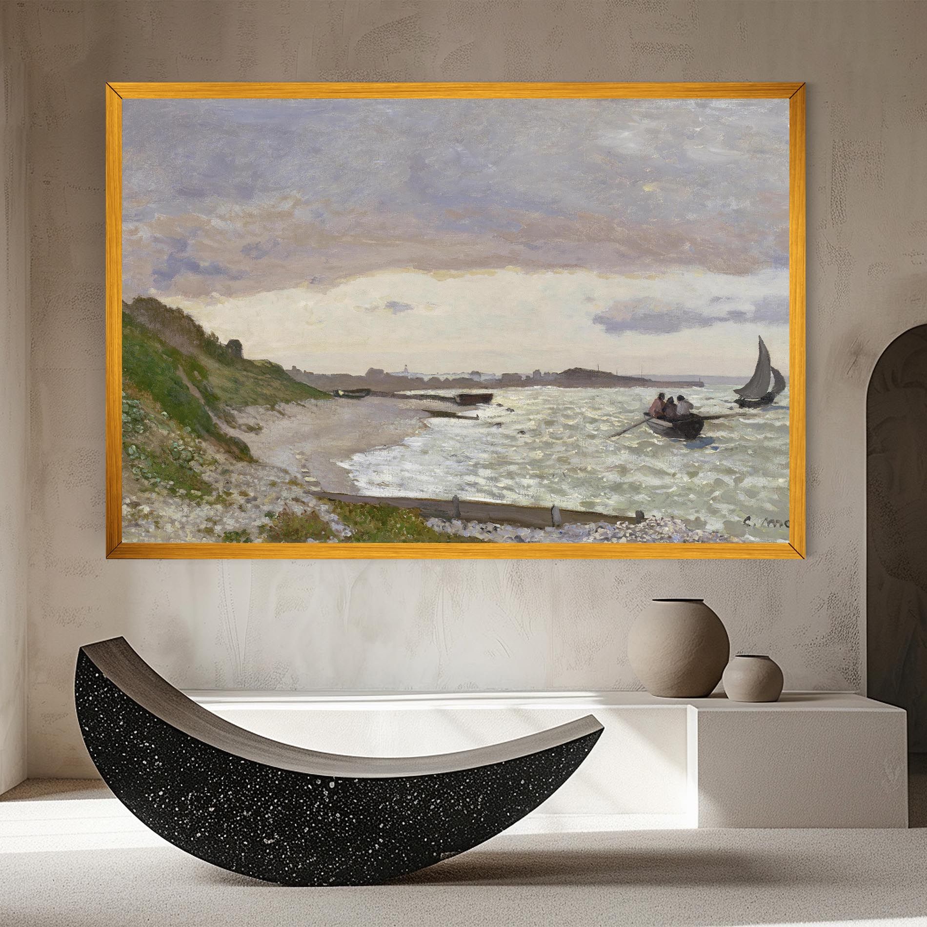 Seashore At Sainte Adresse mockup 8