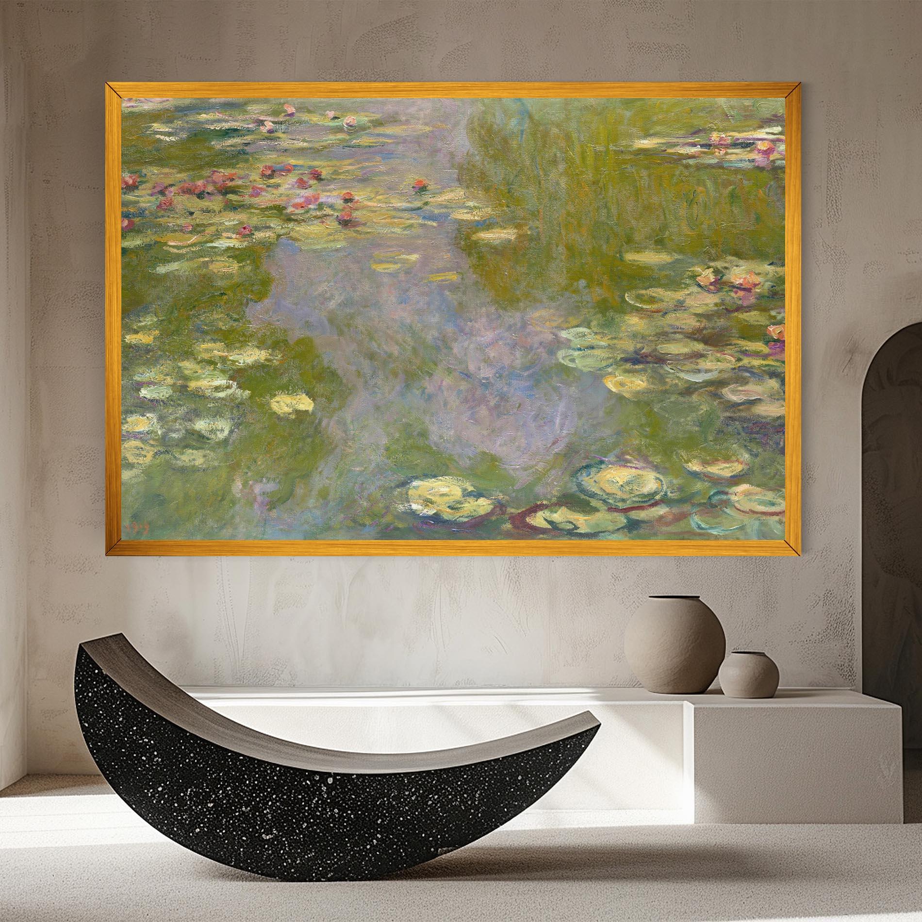 Vászonkép Water Lilies Monet mockup 8