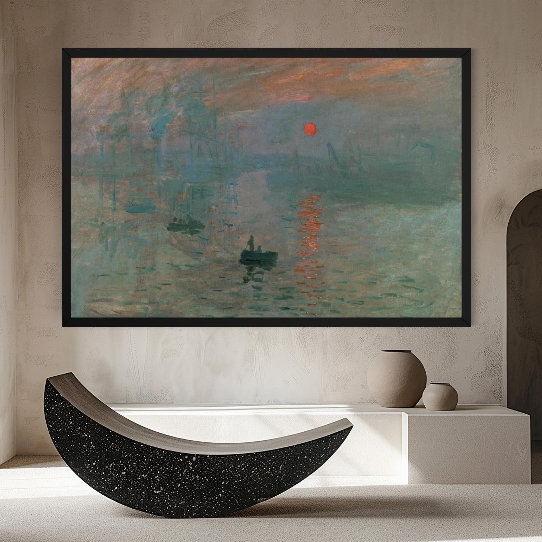 Vászonkép Monet Sunrise mockup 8