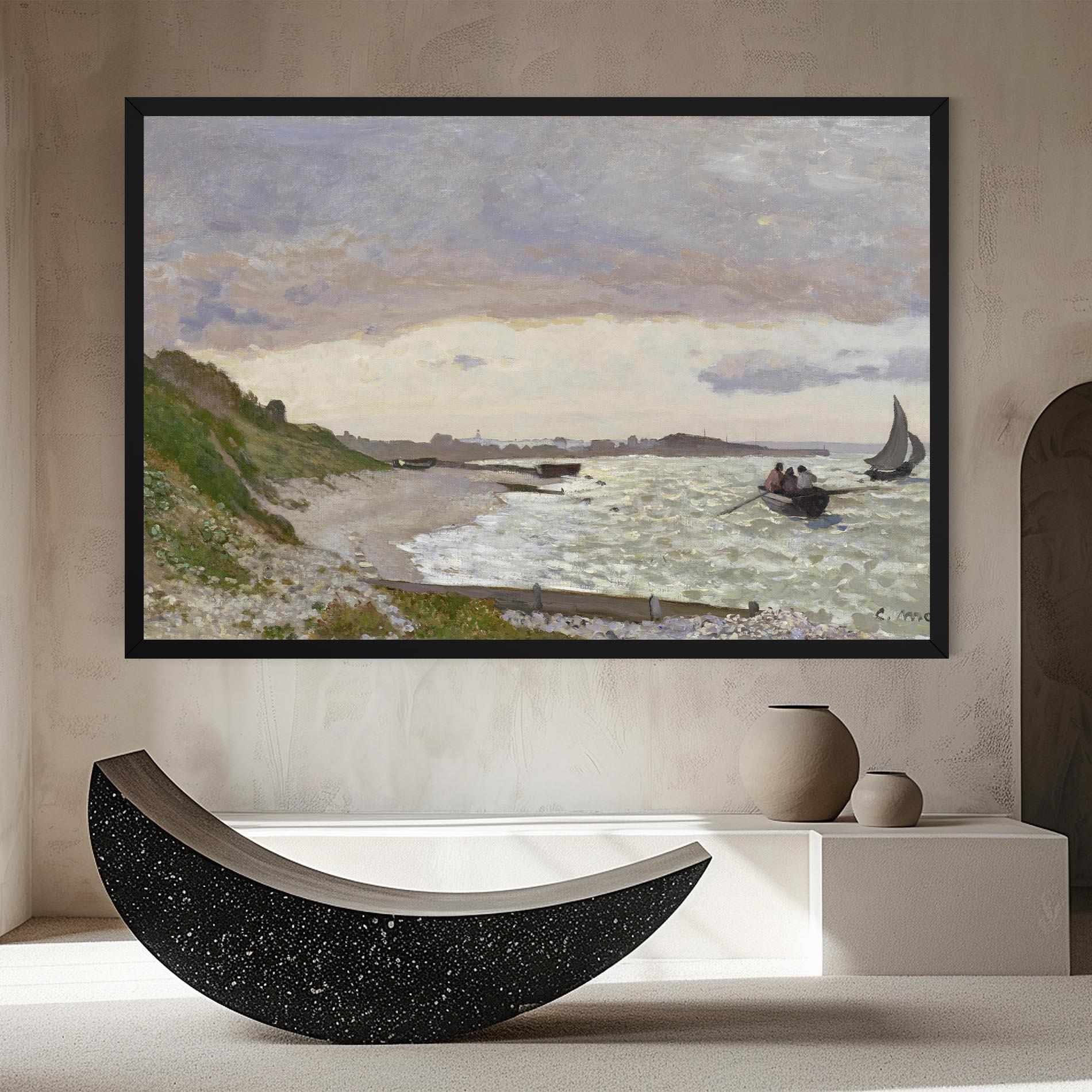 Vászonkép Seashore At Sainte Adresse mockup 8