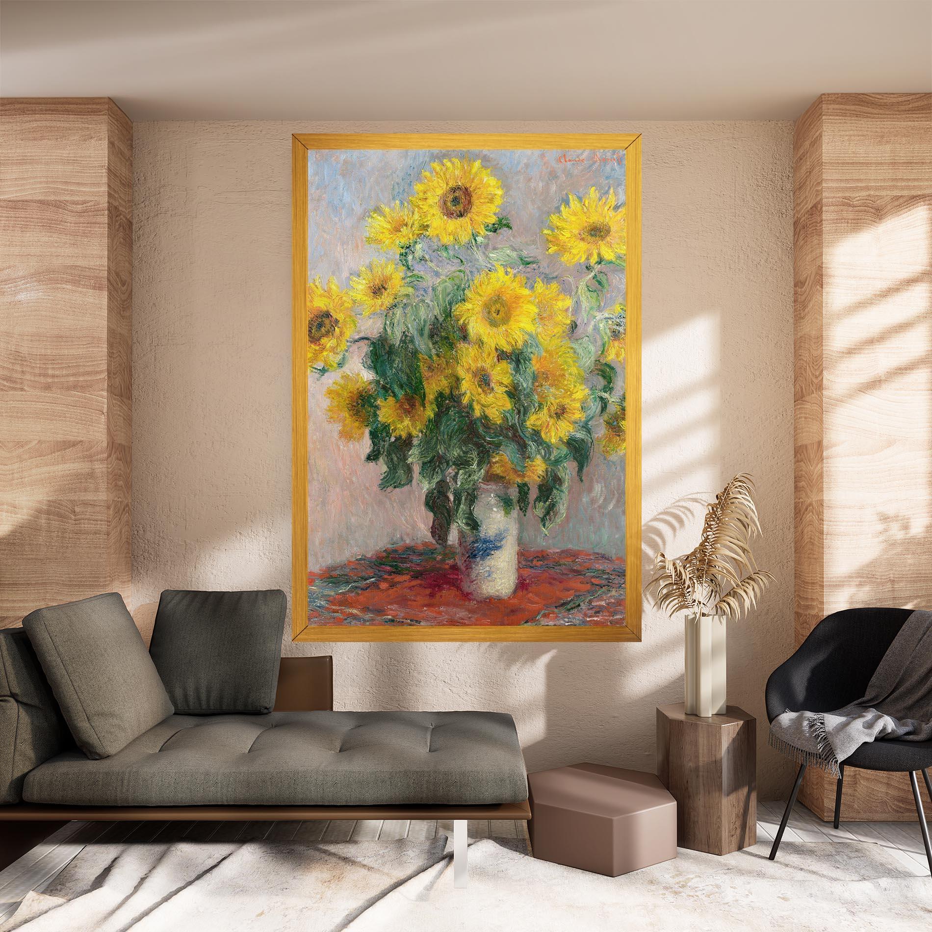 Vászonkép Bouquet Of Sunflowers 1881 mockup 8