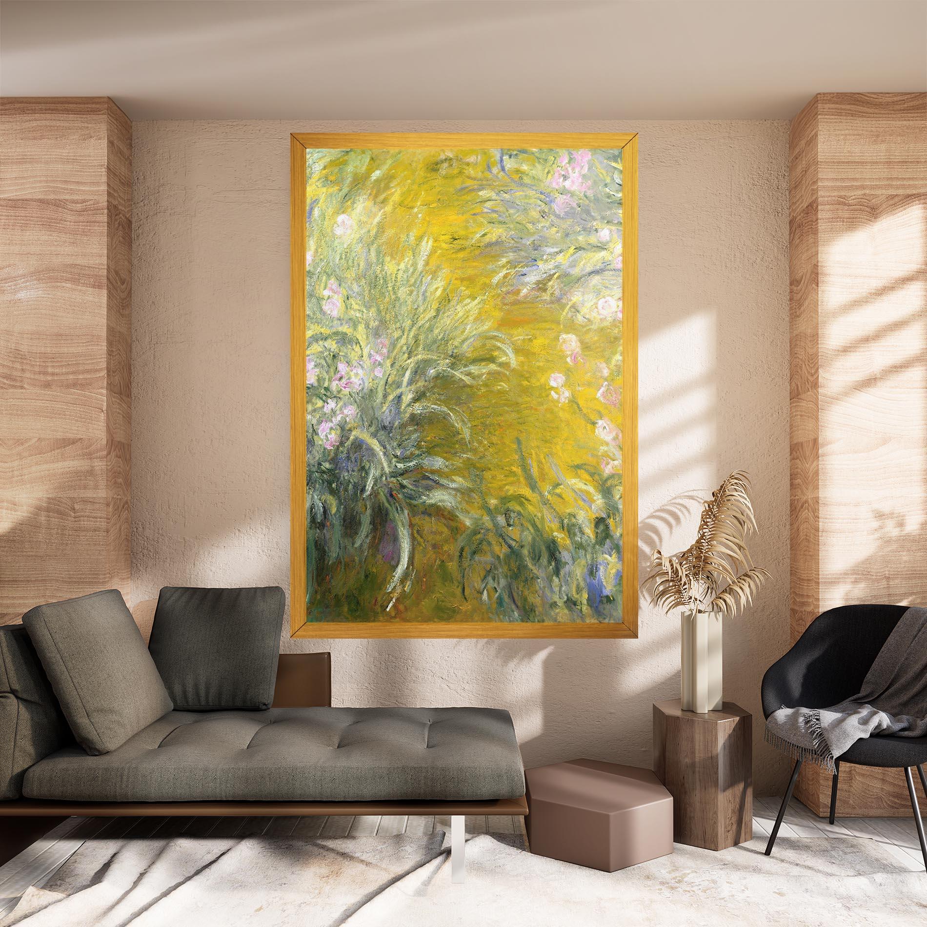 Vászonkép Path Through The Irises mockup 8