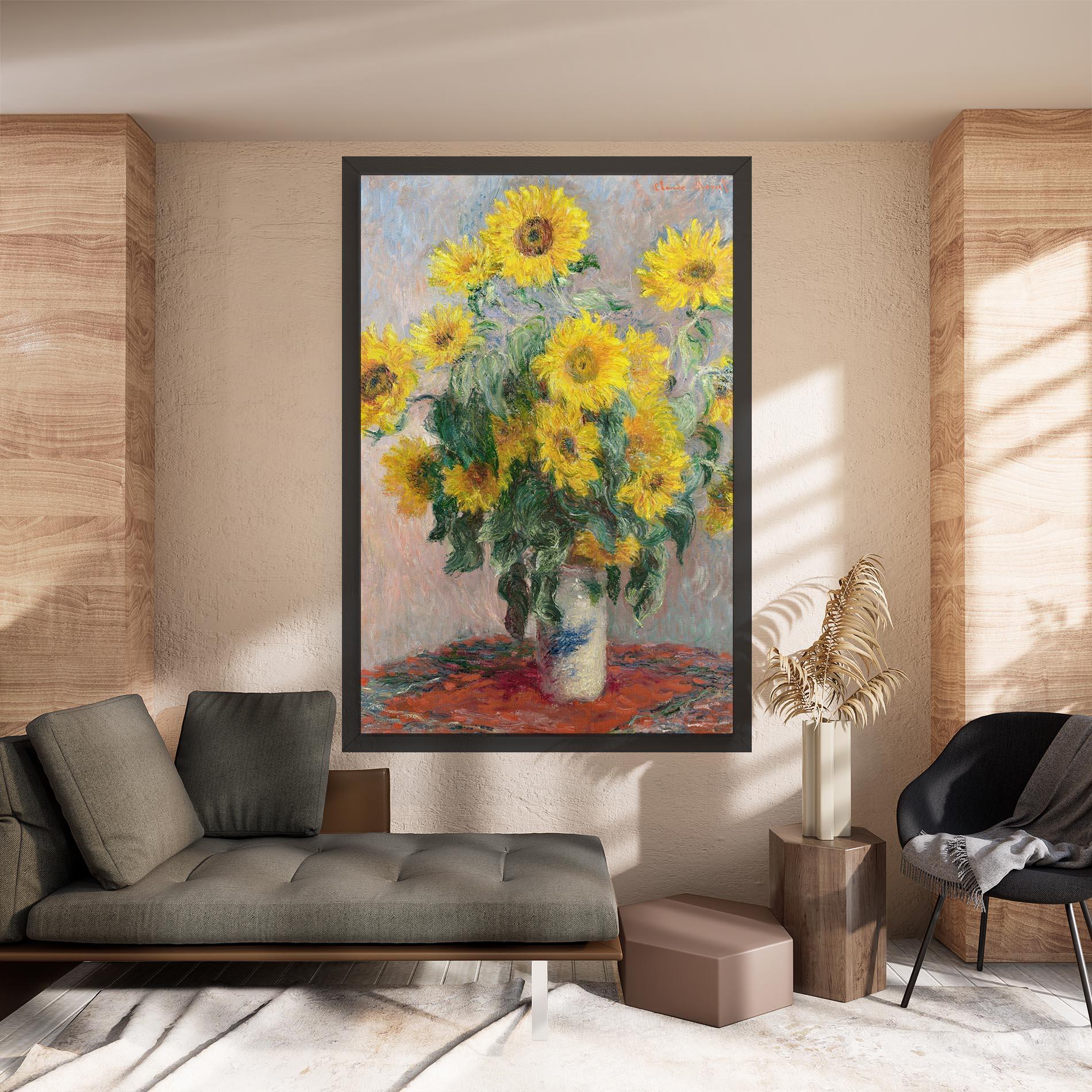 Vászonkép Bouquet Of Sunflowers 1881 mockup 8