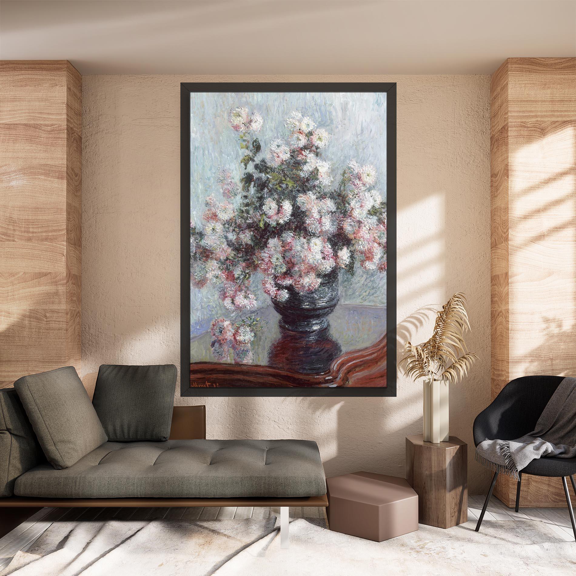 Vászonkép Chrysanthemums mockup 8