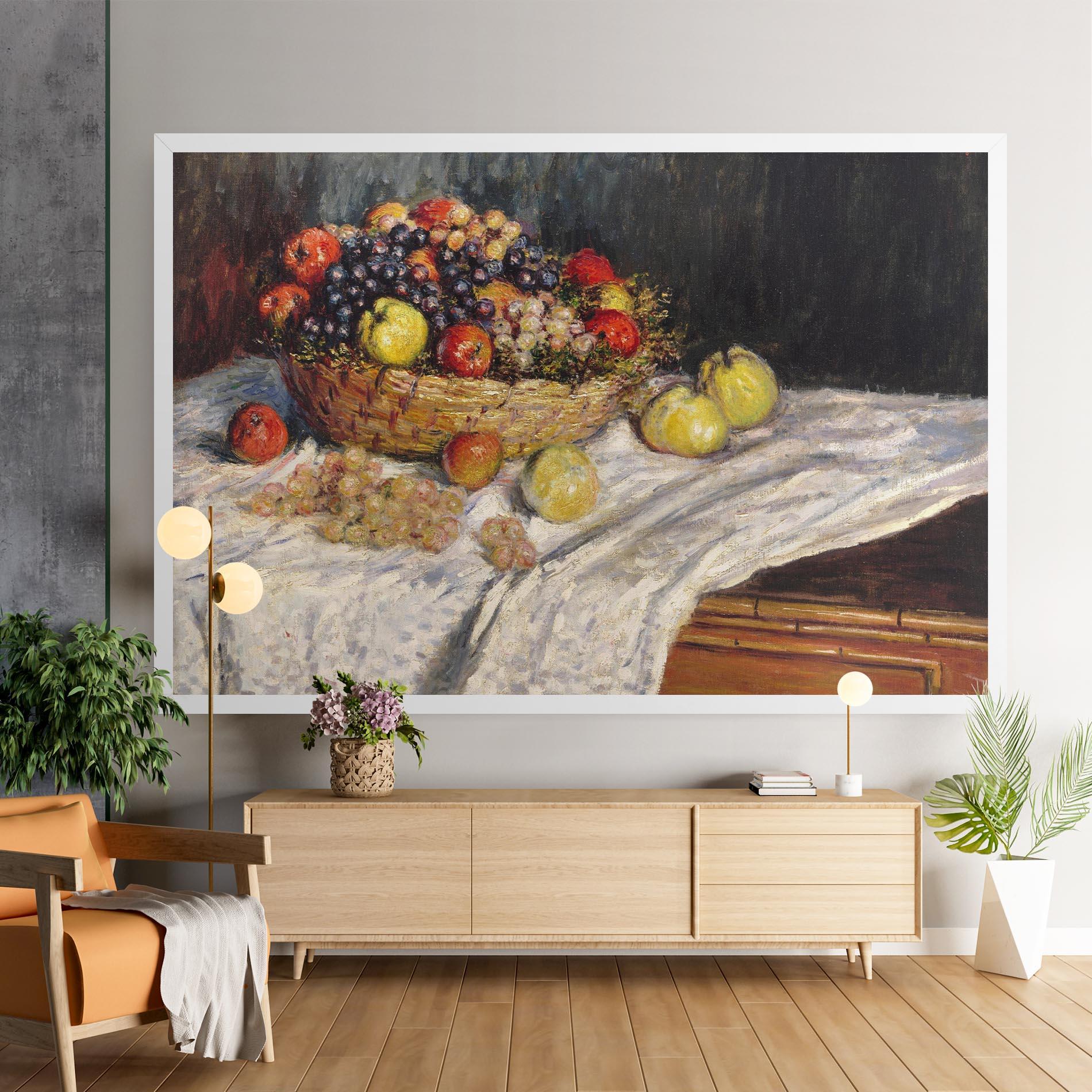Vászonkép Apples And Grapes mockup 9