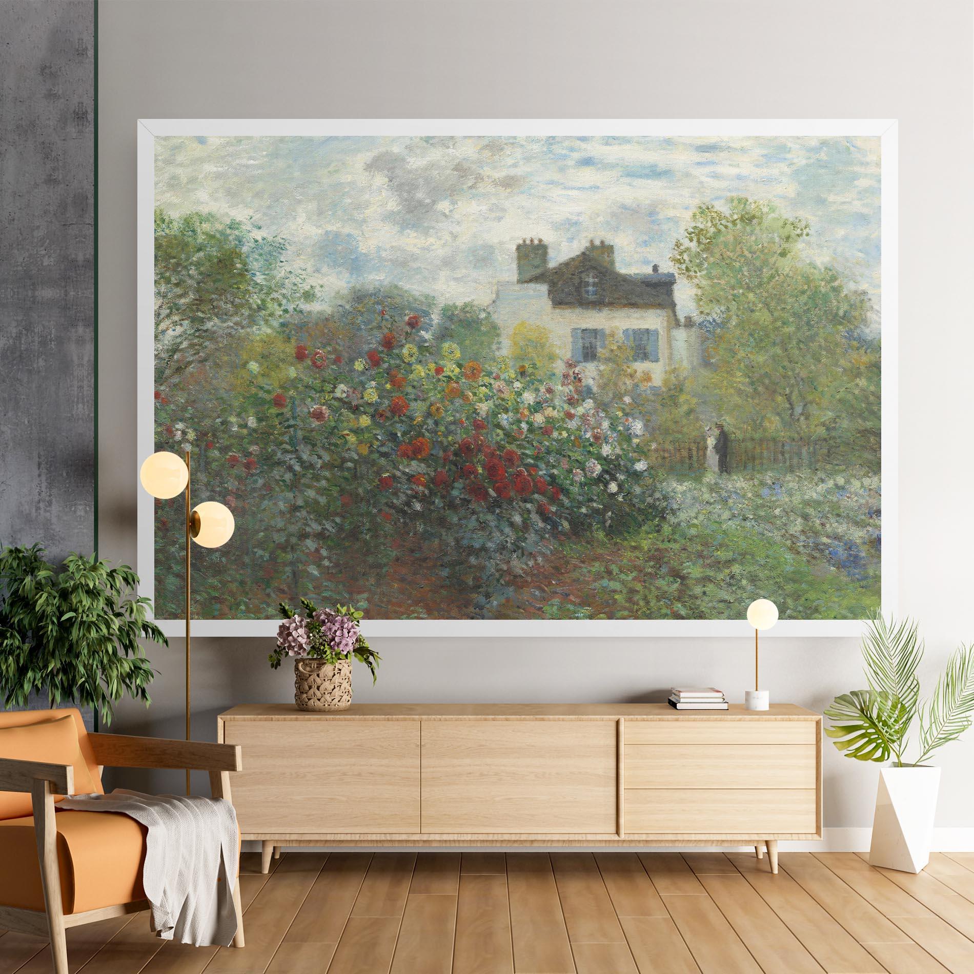 Vászonkép Garden In Argenteuilt mockup 9