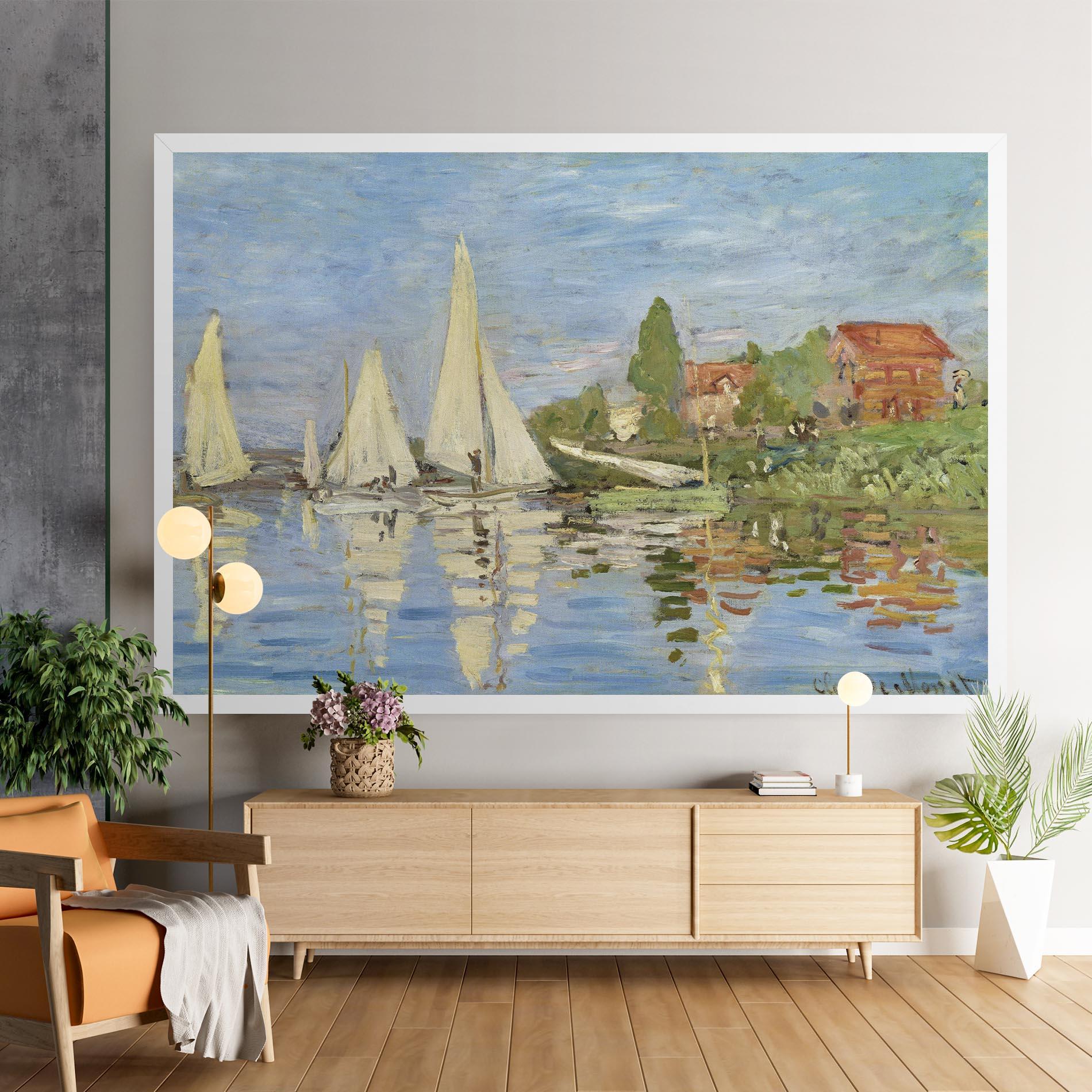 Vászonkép Regattas At Argenteuil mockup 9