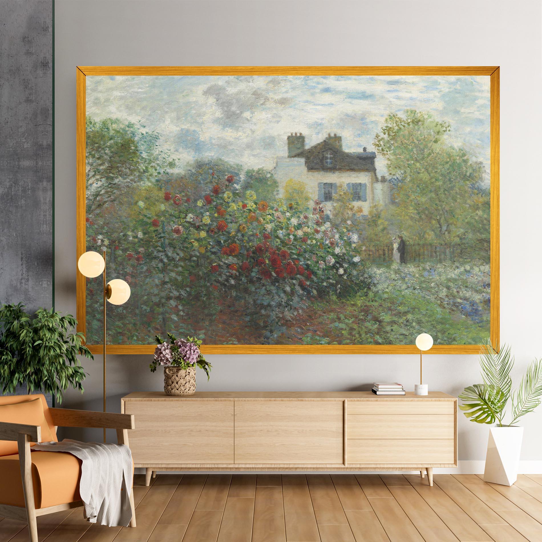 Vászonkép Garden In Argenteuilt mockup 9