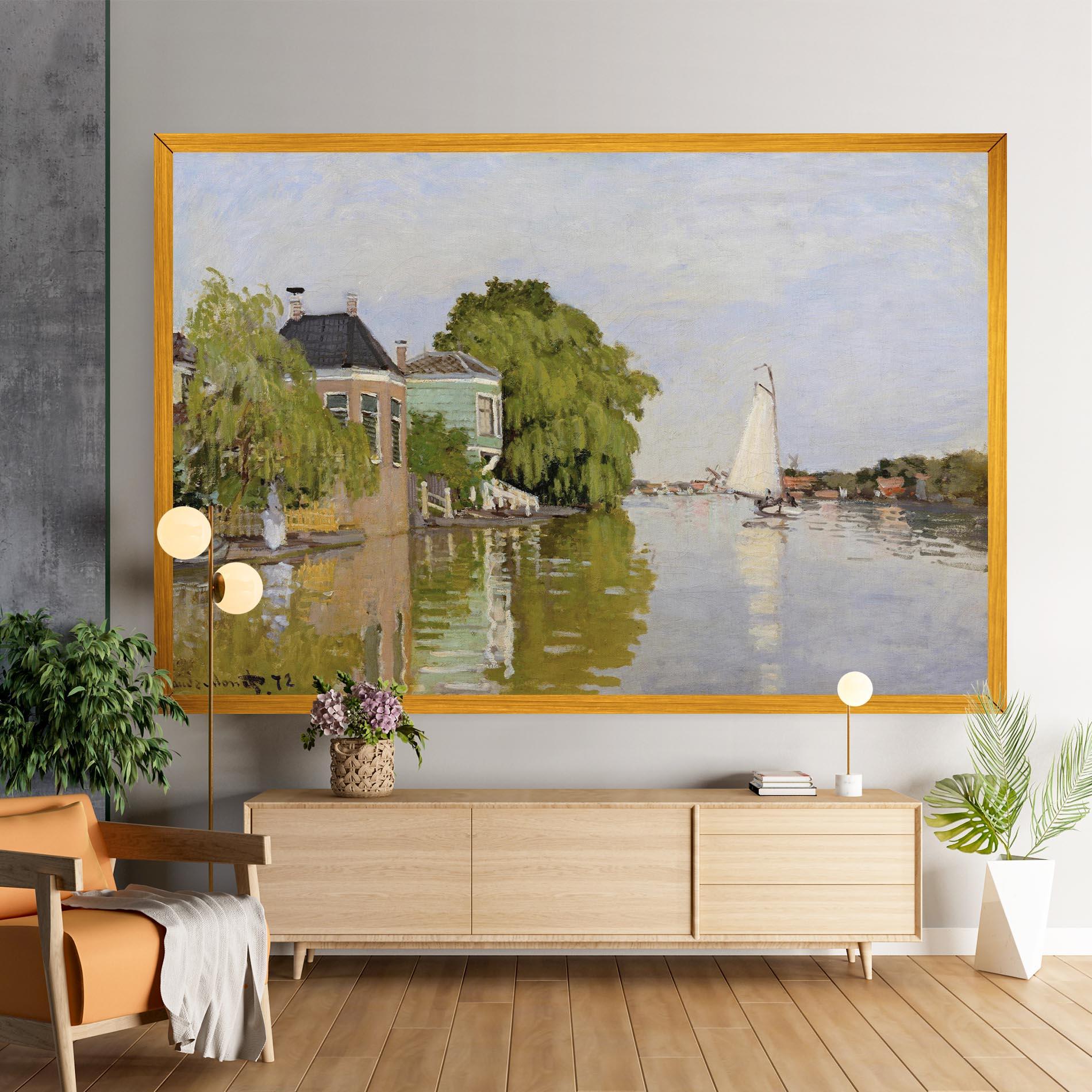 Vászonkép Houses On The Achterzaan mockup 9