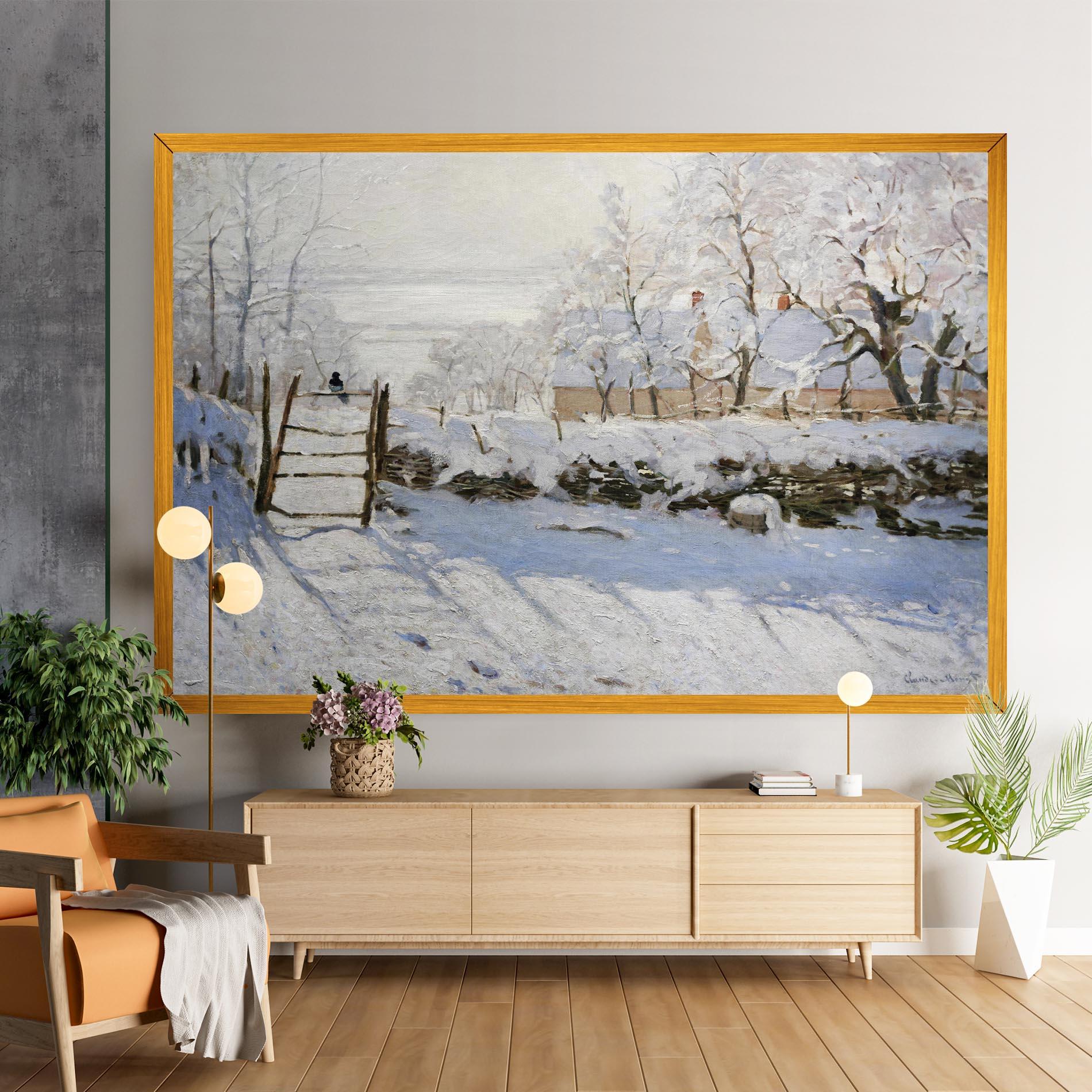 Vászonkép The Magpie mockup 9